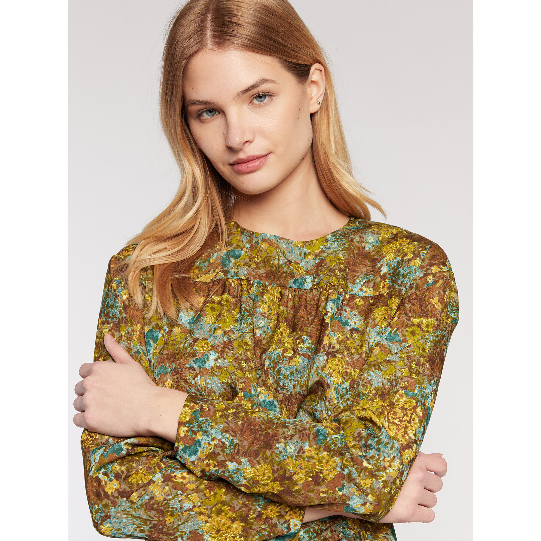 Sisley Ежедневна рокля 4T64LV01V Зелен Regular Fit - Pepit.bg