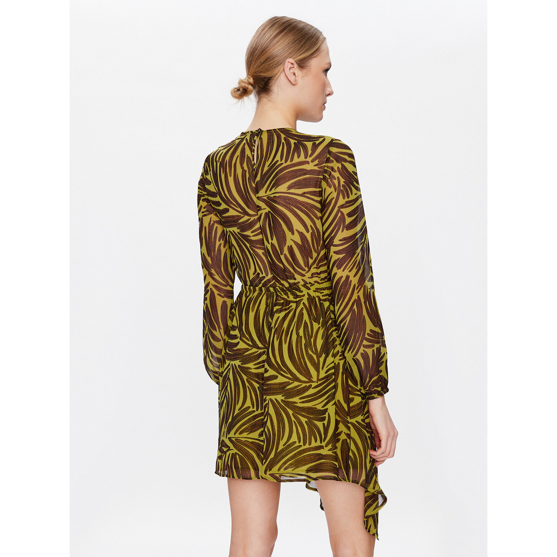 Sisley Ежедневна рокля 4W7XLV036 Зелен Regular Fit - Pepit.bg