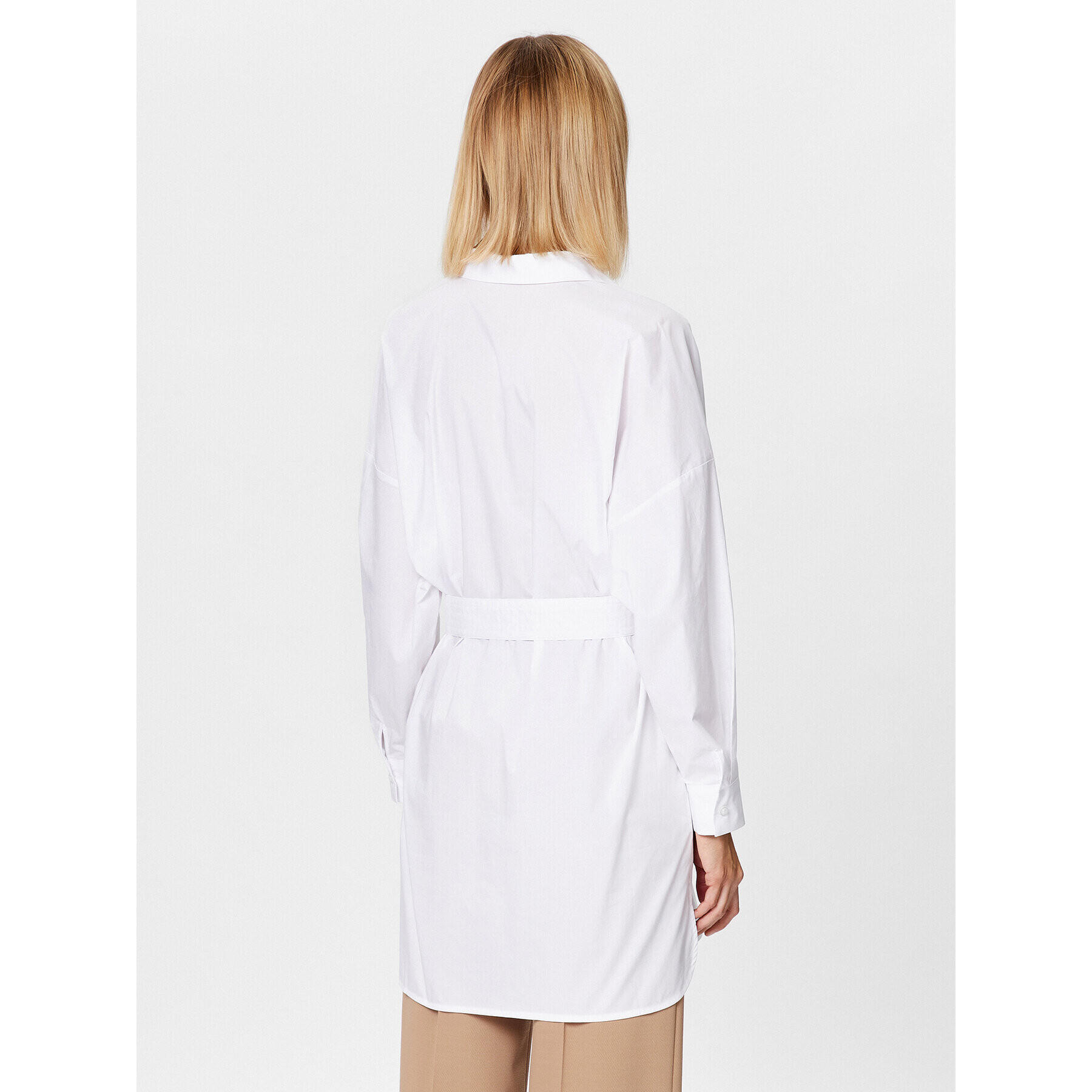 Sisley Ежедневна рокля 4WMELV03G Бял Regular Fit - Pepit.bg