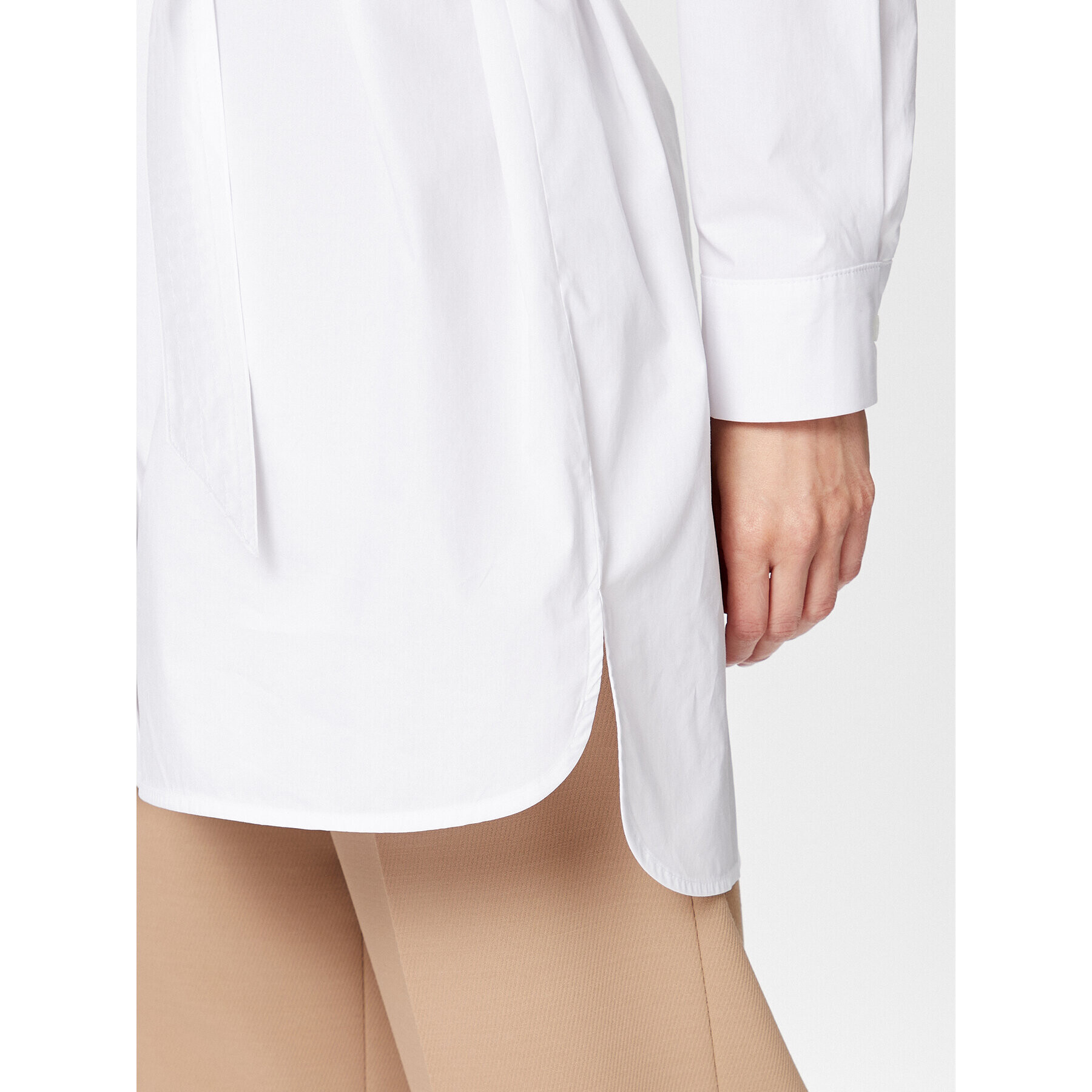 Sisley Ежедневна рокля 4WMELV03G Бял Regular Fit - Pepit.bg