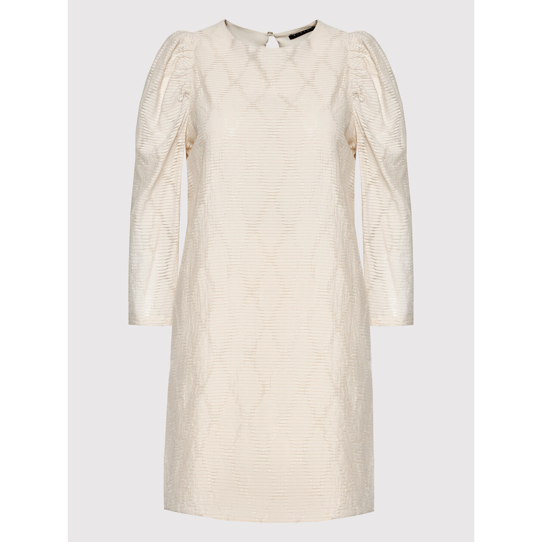 Sisley Коктейлна рокля 4RJTLV00A Бежов Relaxed Fit - Pepit.bg