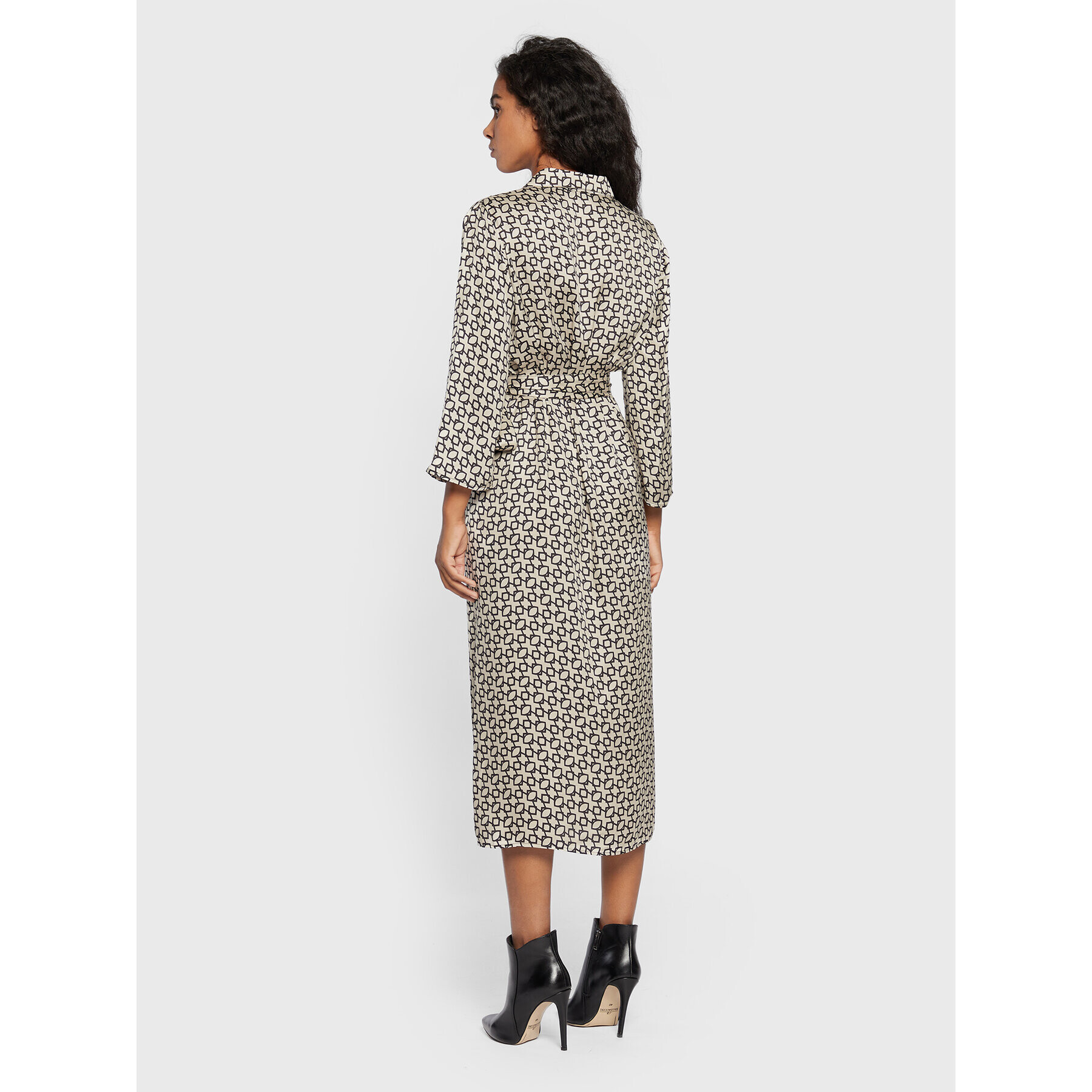 Sisley Коктейлна рокля 4RNPLV01Y Бежов Regular Fit - Pepit.bg