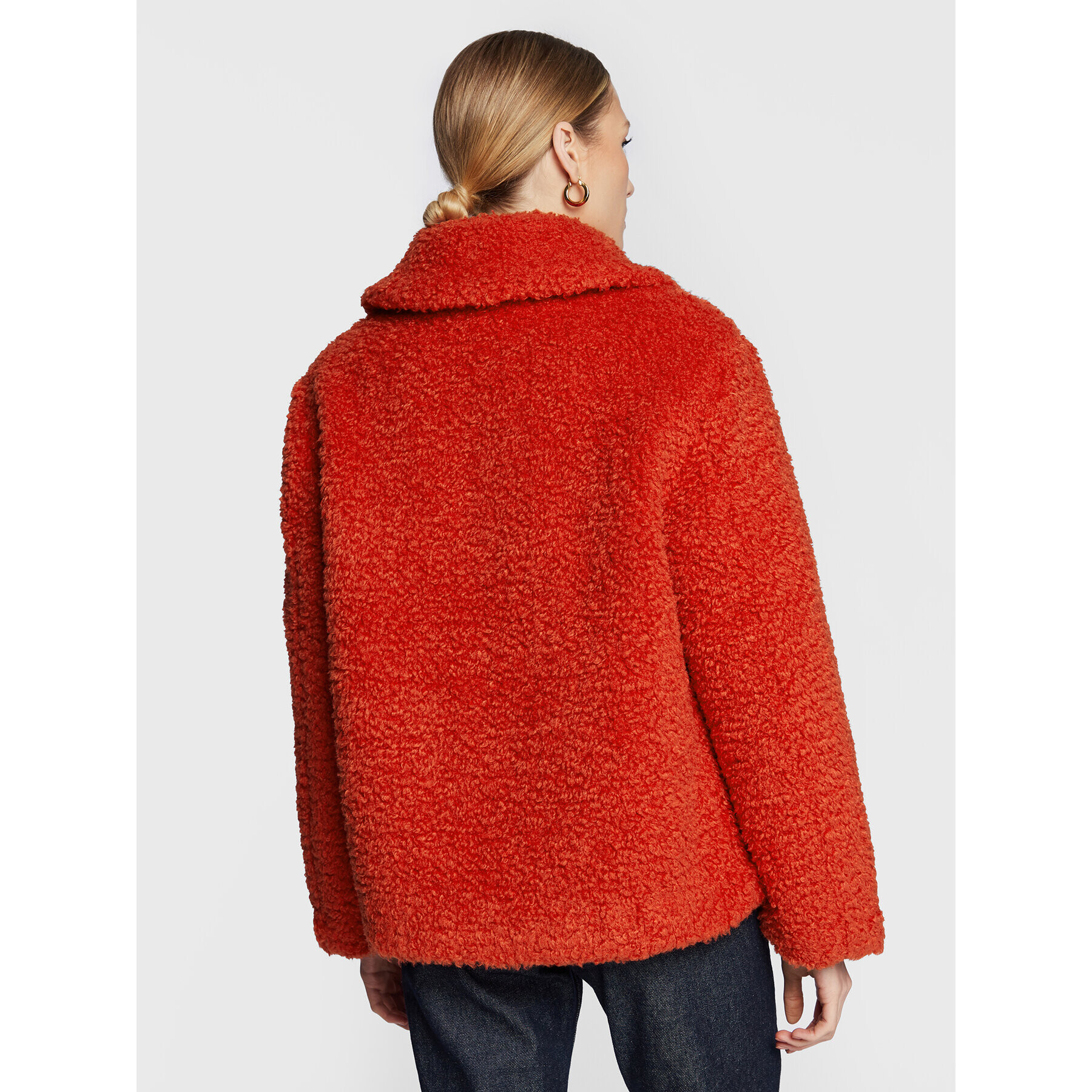 Sisley Кожух 20KVLN01H Оранжев Regular Fit - Pepit.bg