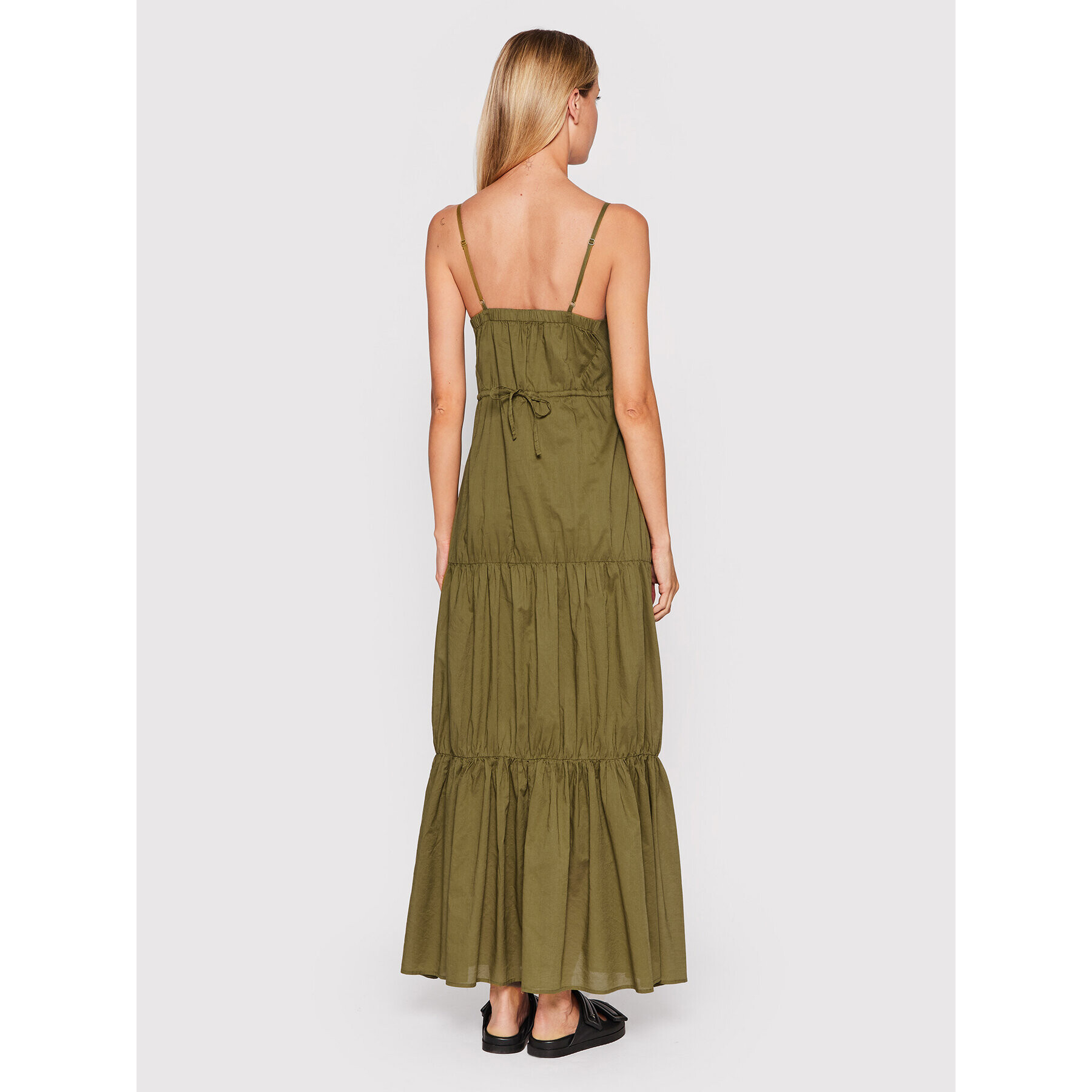 Sisley Лятна рокля 4HO1LV00W Зелен Regular Fit - Pepit.bg