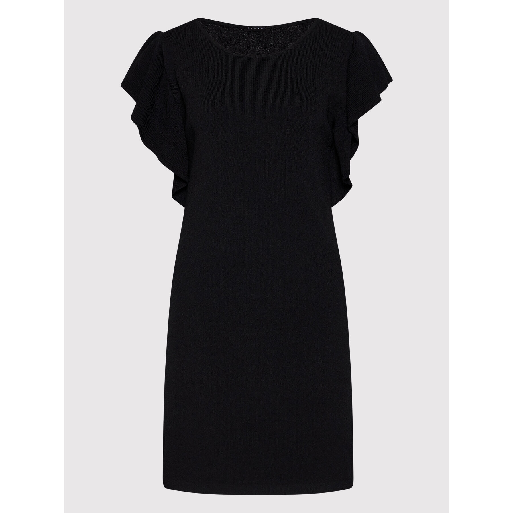 Sisley Плетена рокля 11APMV002 Черен Regular Fit - Pepit.bg