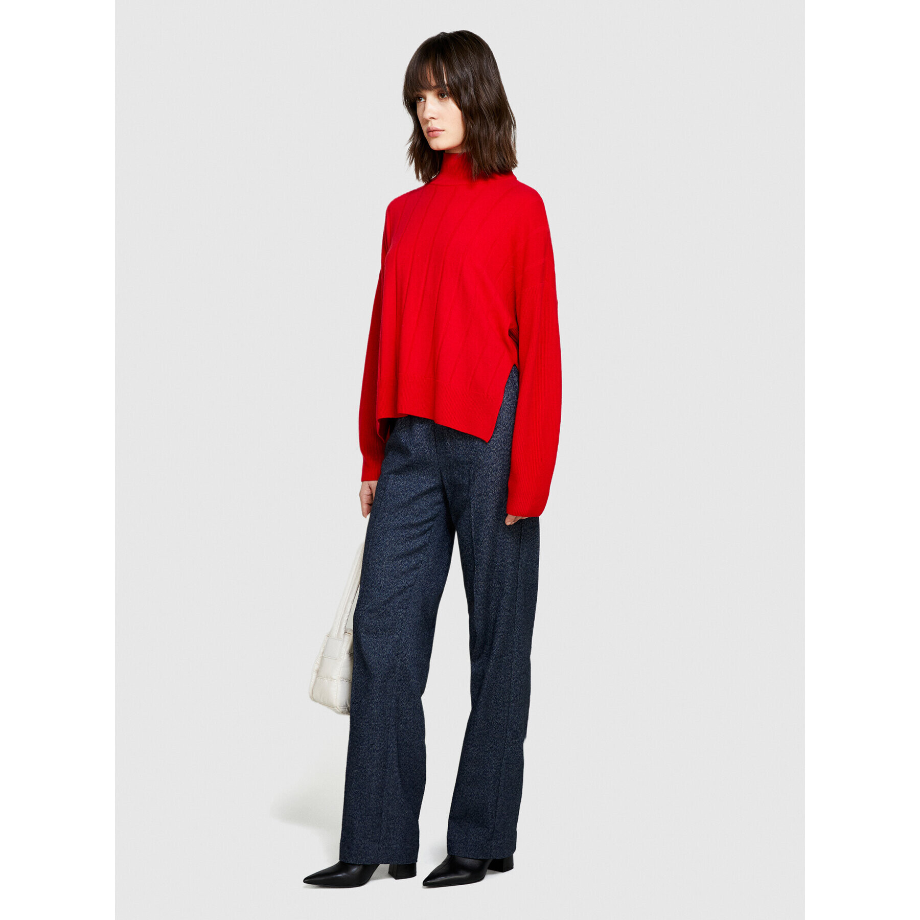 Sisley Поло 1044M201A Червен Boxy Fit - Pepit.bg