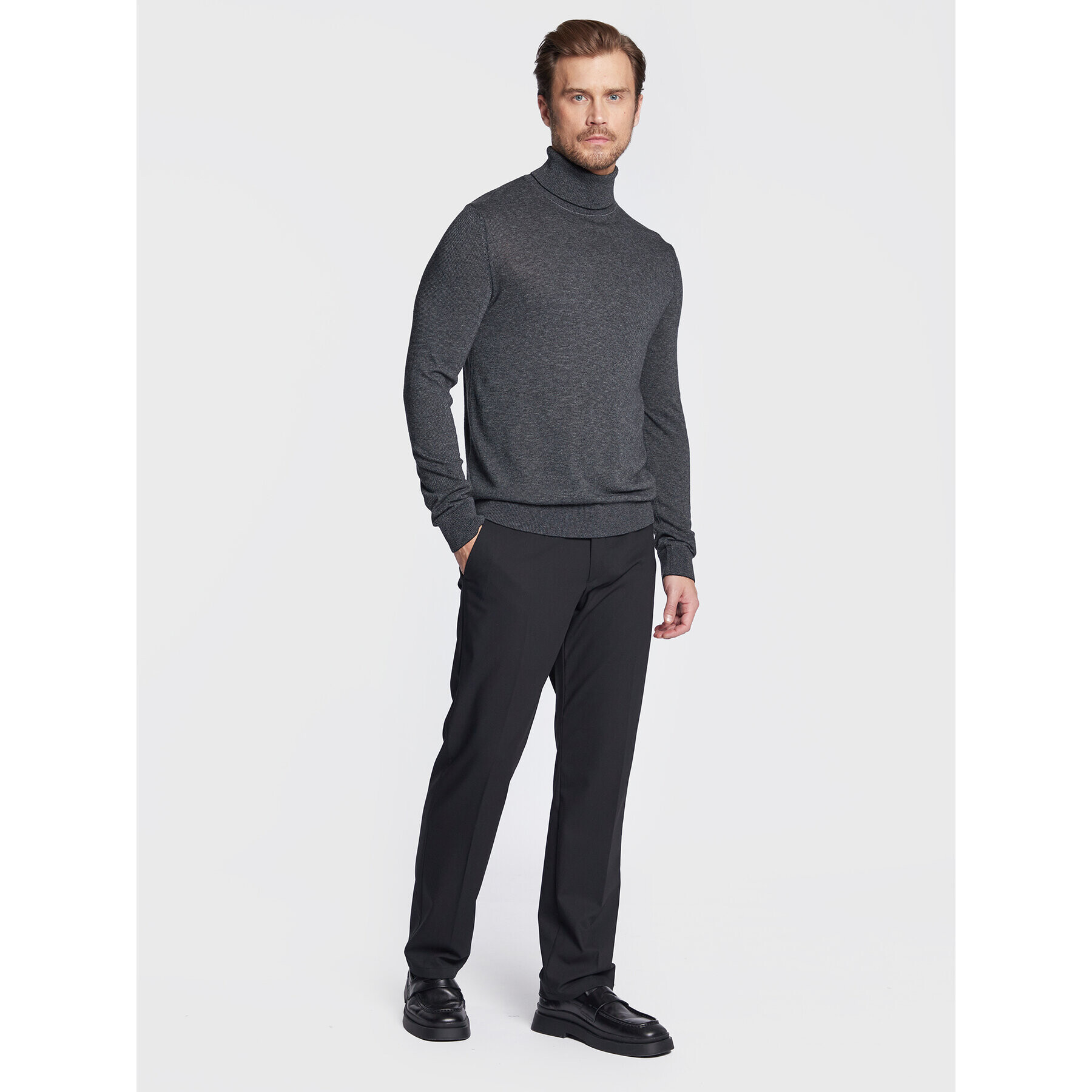 Sisley Поло 108WT200A Сив Regular Fit - Pepit.bg