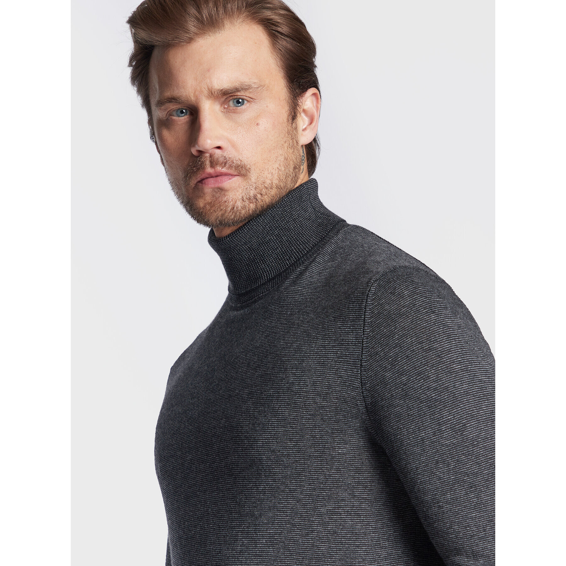 Sisley Поло 108WT200A Сив Regular Fit - Pepit.bg