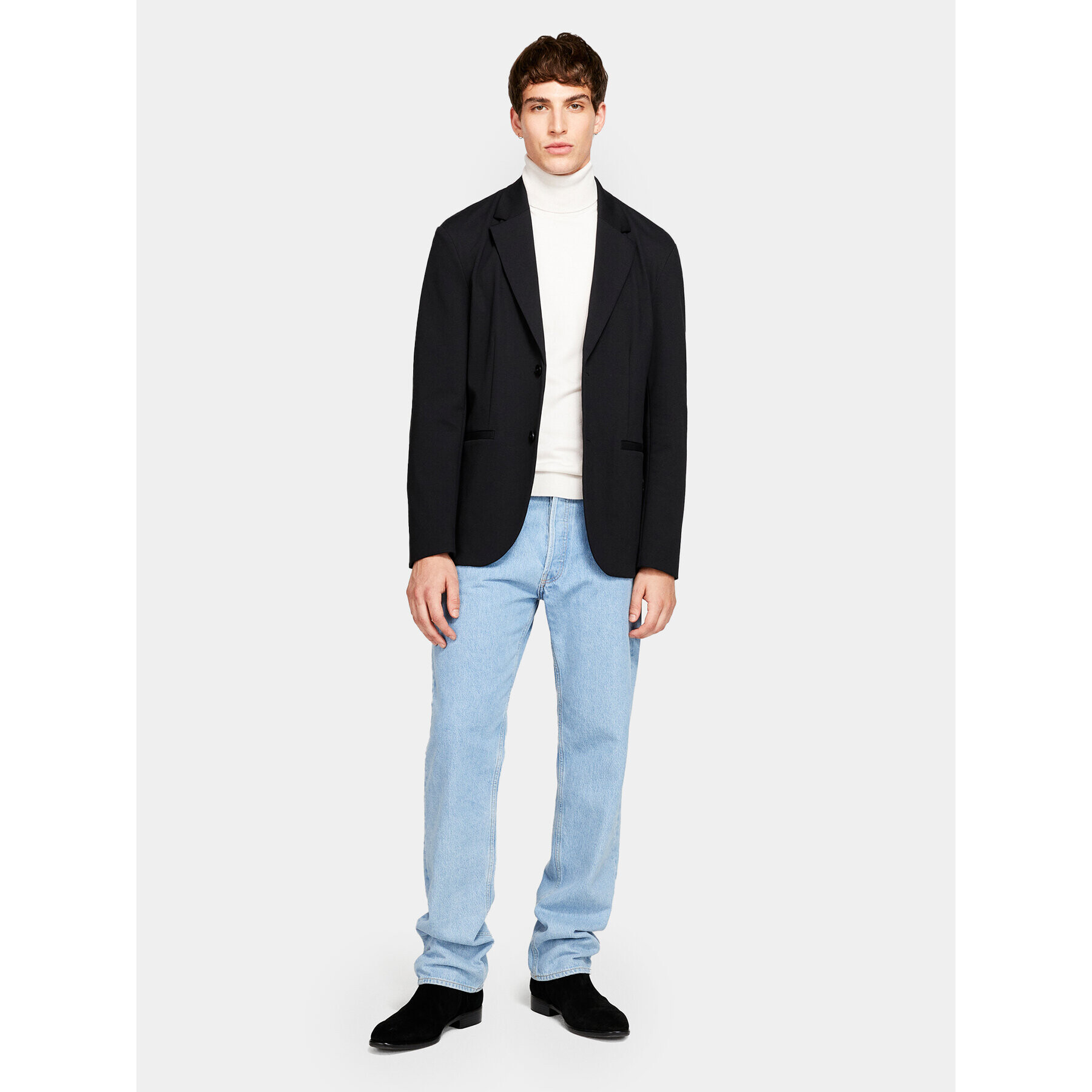 Sisley Поло 10F2S2244 Бежов Slim Fit - Pepit.bg