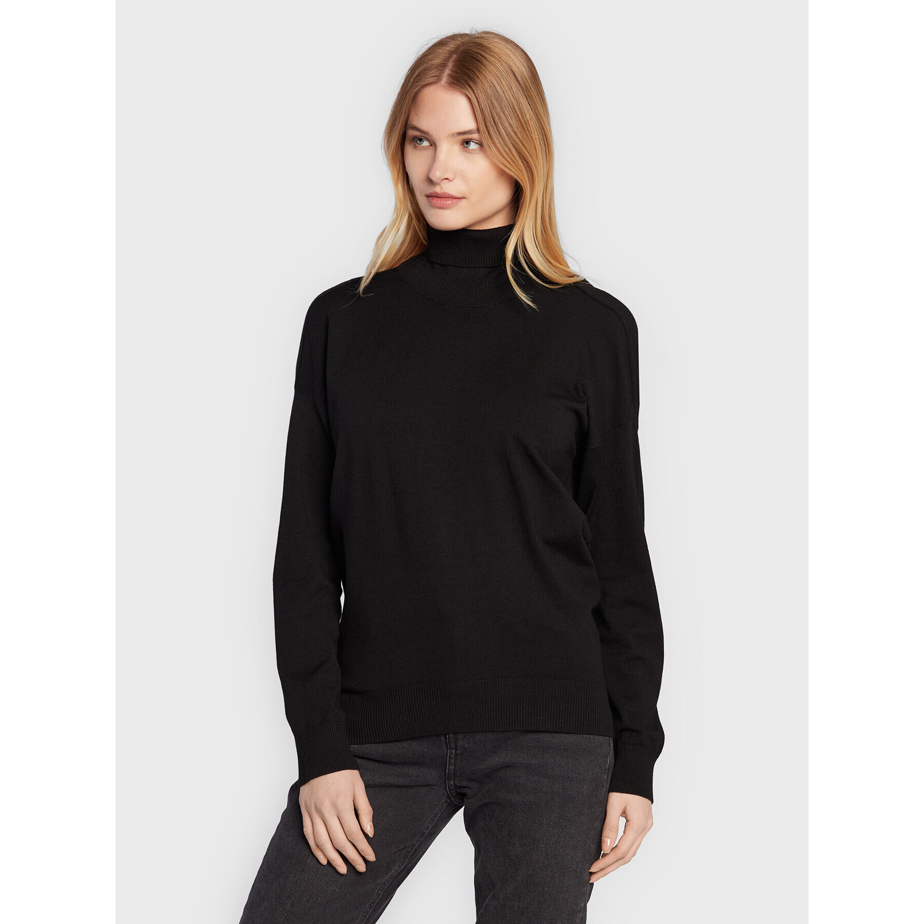 Sisley Поло 14ETM200D Черен Relaxed Fit - Pepit.bg