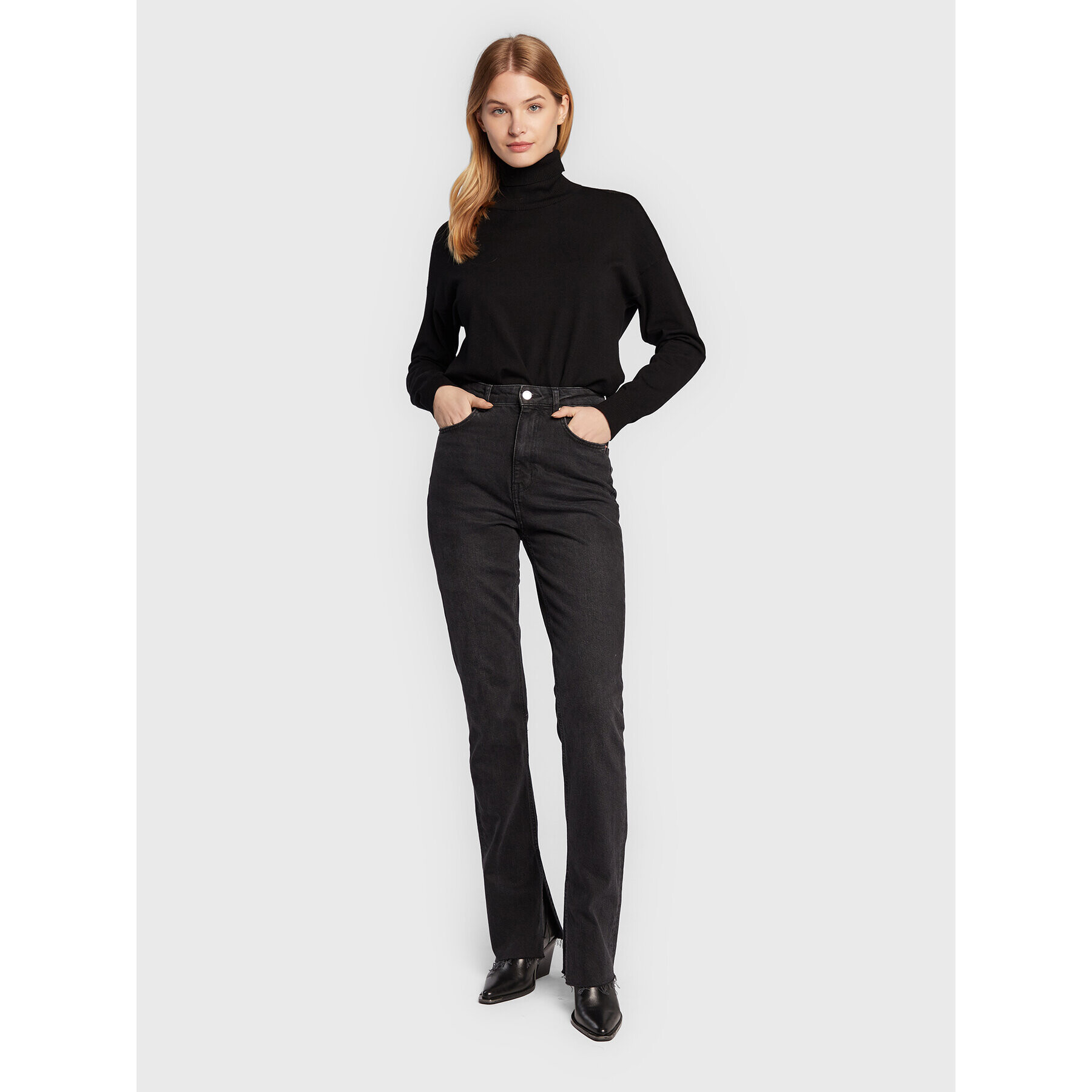 Sisley Поло 14ETM200D Черен Relaxed Fit - Pepit.bg