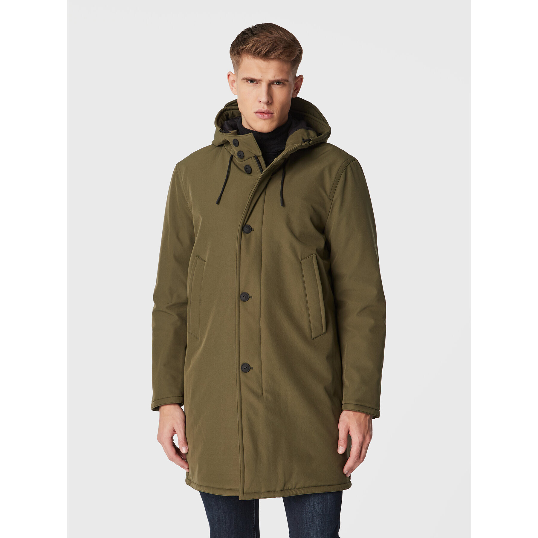Sisley Преходно яке 2BDASN00S Зелен Regular Fit - Pepit.bg