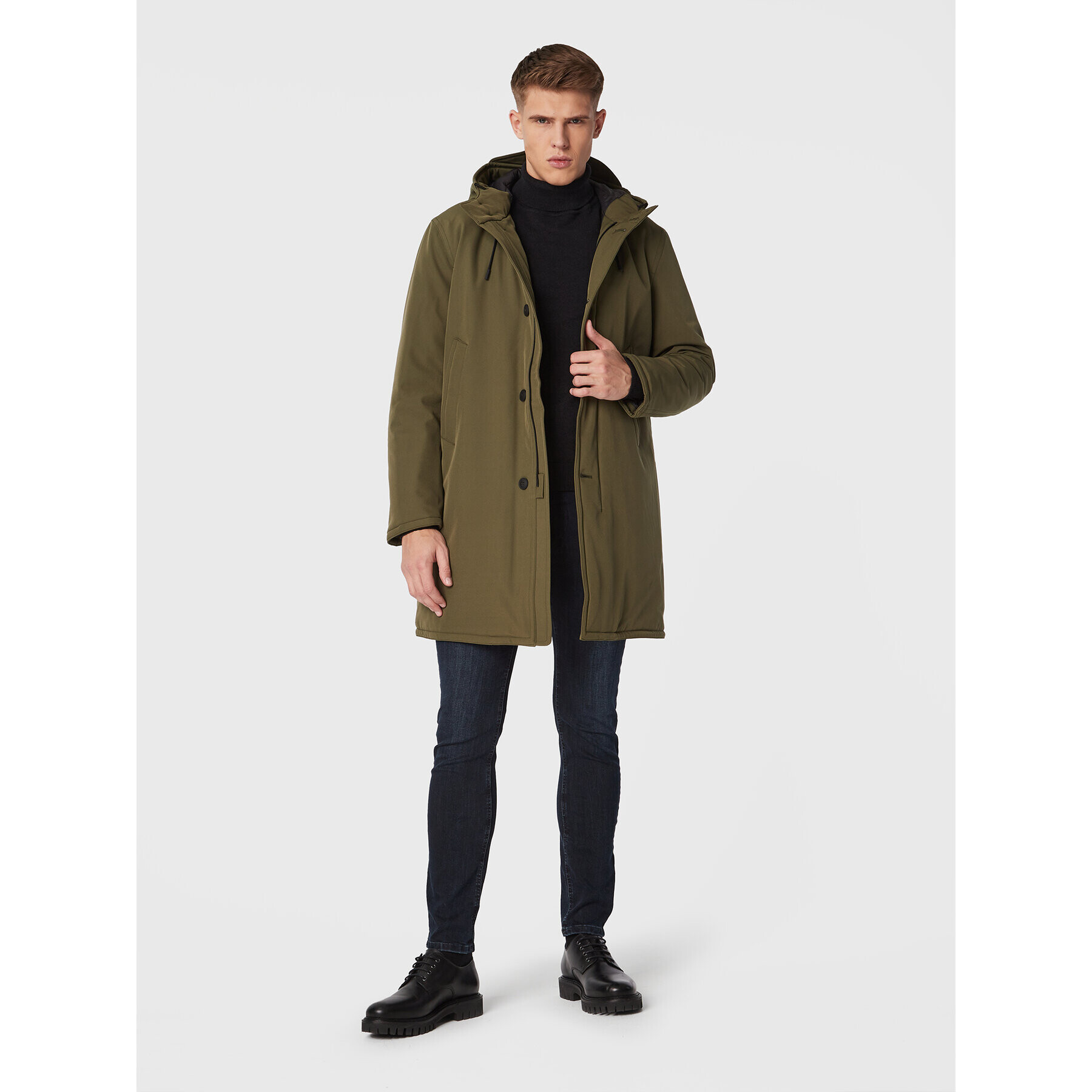 Sisley Преходно яке 2BDASN00S Зелен Regular Fit - Pepit.bg