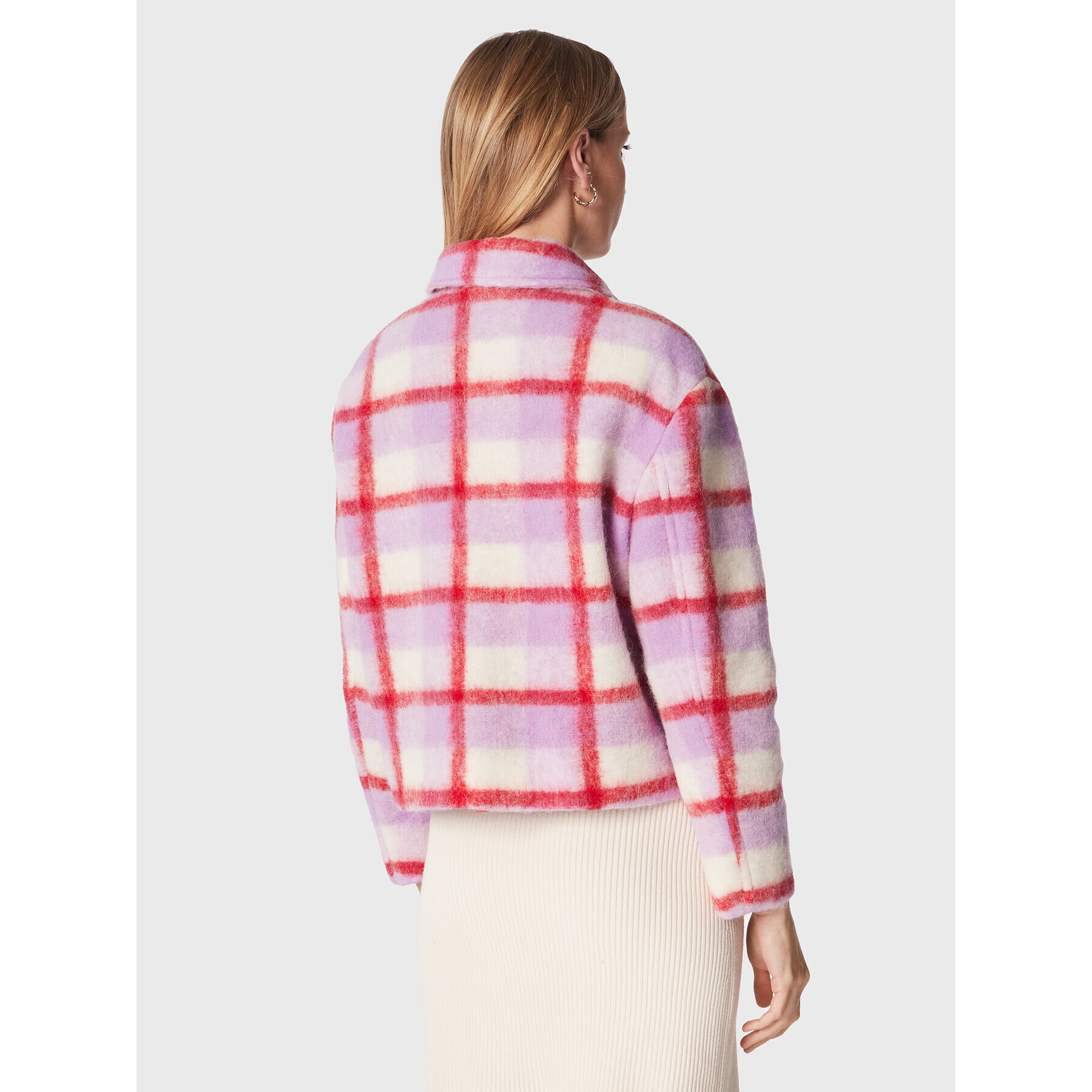 Sisley Преходно яке 2N7WLN01D Виолетов Regular Fit - Pepit.bg