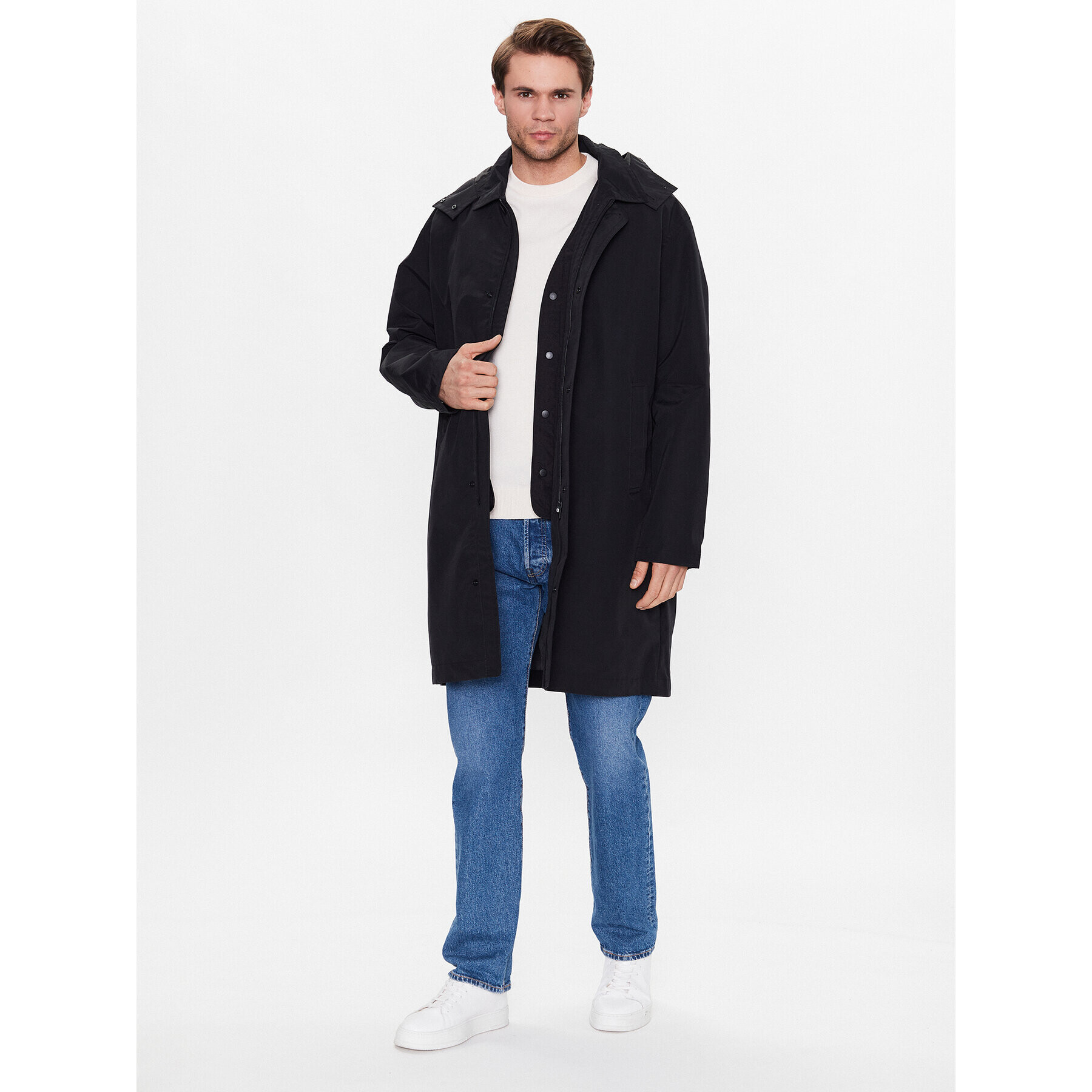 Sisley Преходно яке 2TCZSN01I Черен Regular Fit - Pepit.bg