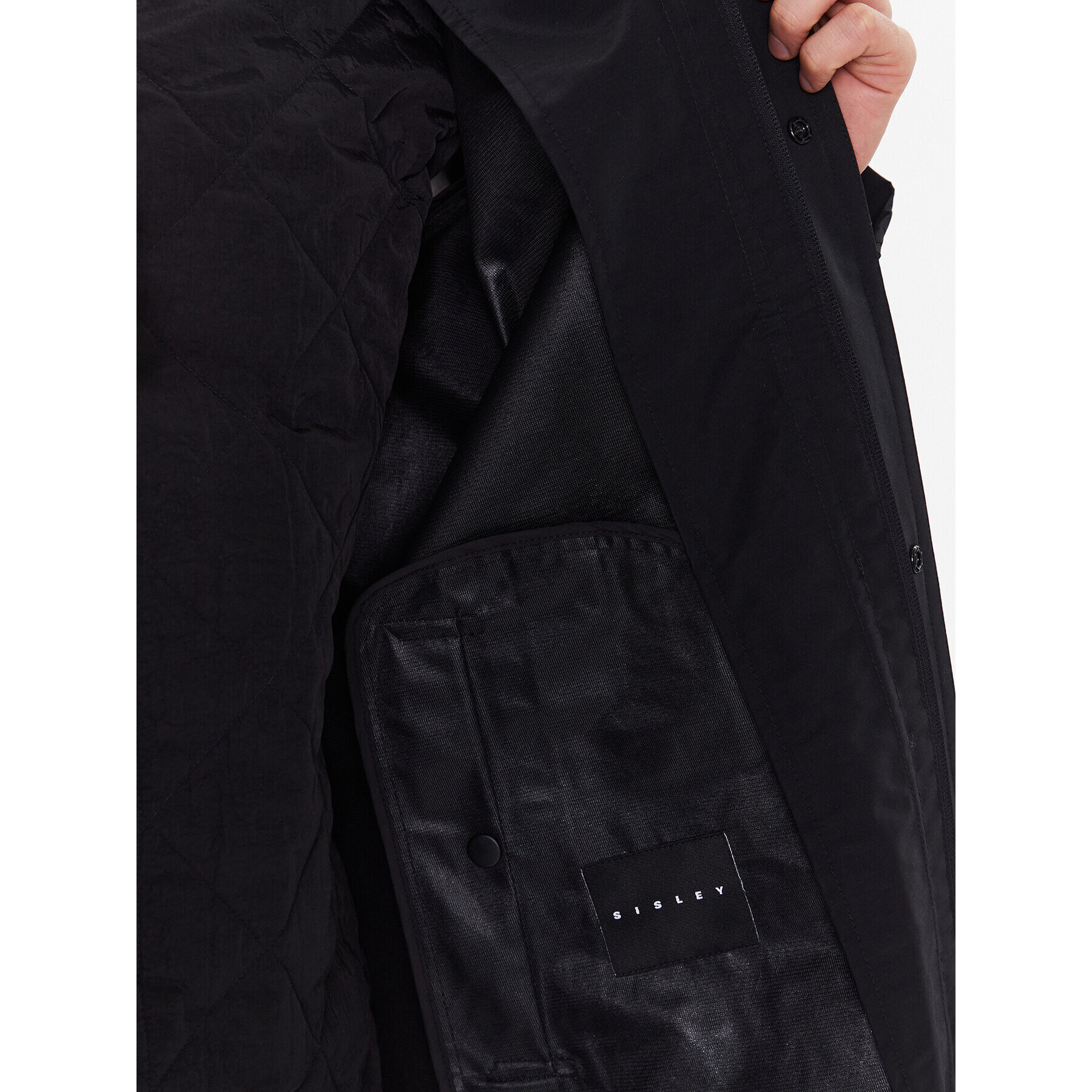 Sisley Преходно яке 2TCZSN01I Черен Regular Fit - Pepit.bg