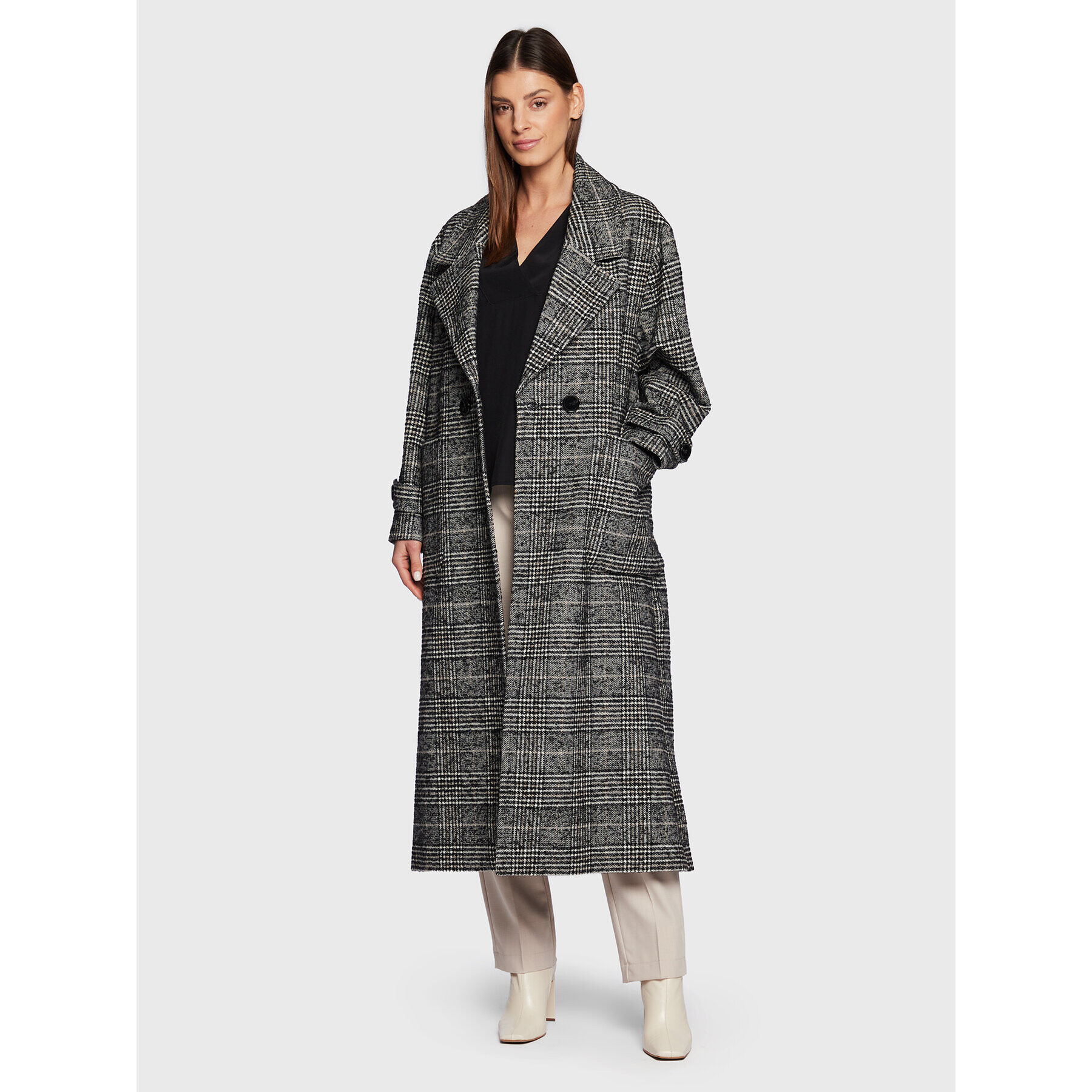 Sisley Преходно палто 2EOKLN01L Сив Regular Fit - Pepit.bg