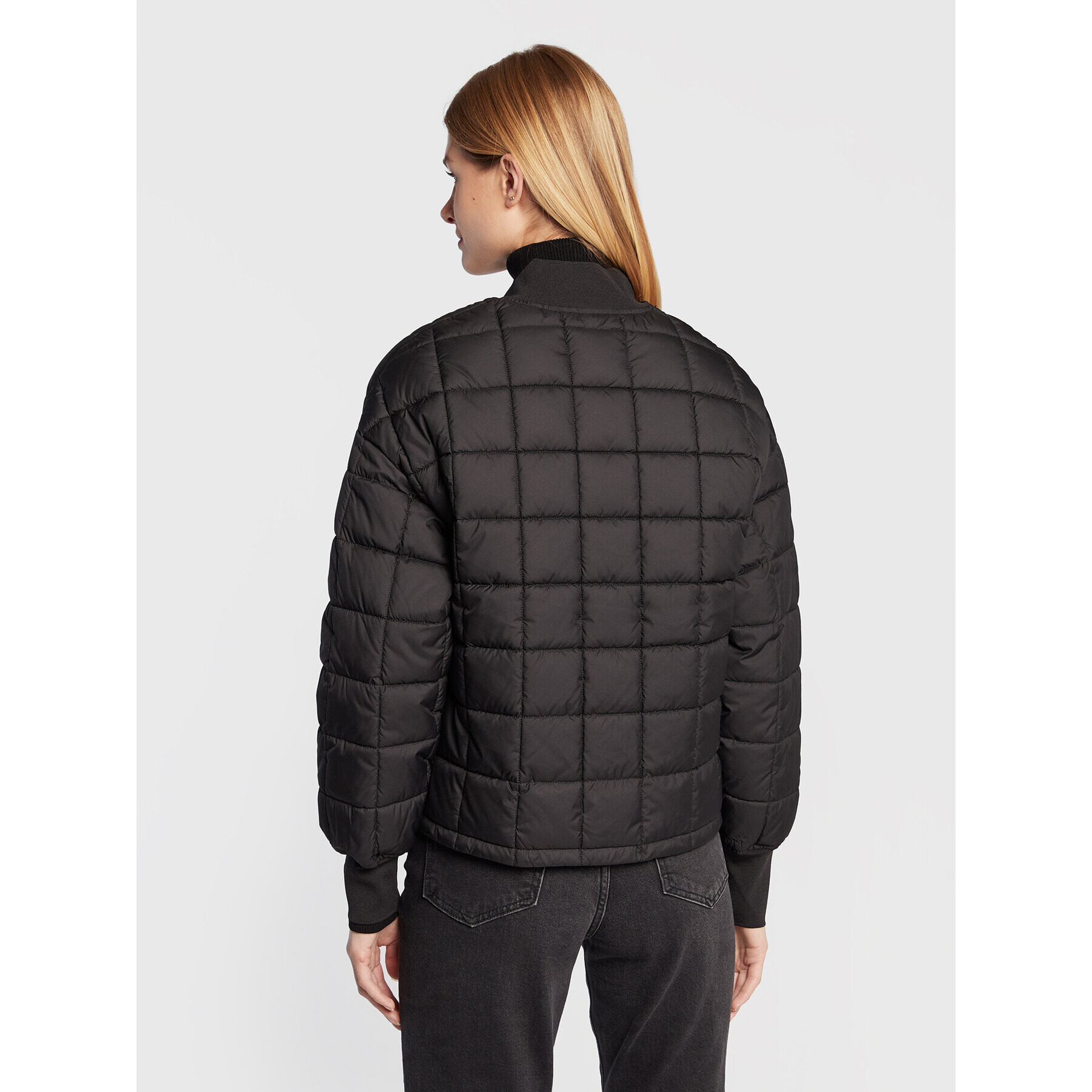 Sisley Пухено яке 24DVLN00Q Черен Regular Fit - Pepit.bg