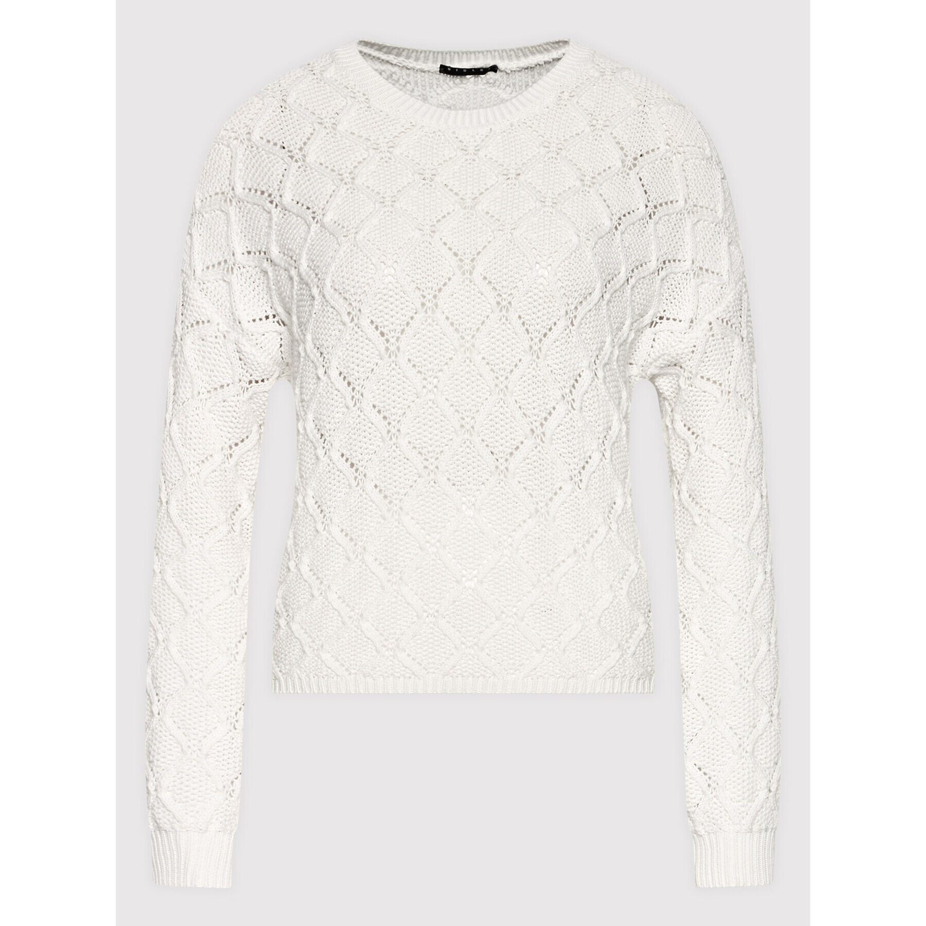 Sisley Пуловер 101TM1009 Бял Boxy Fit - Pepit.bg