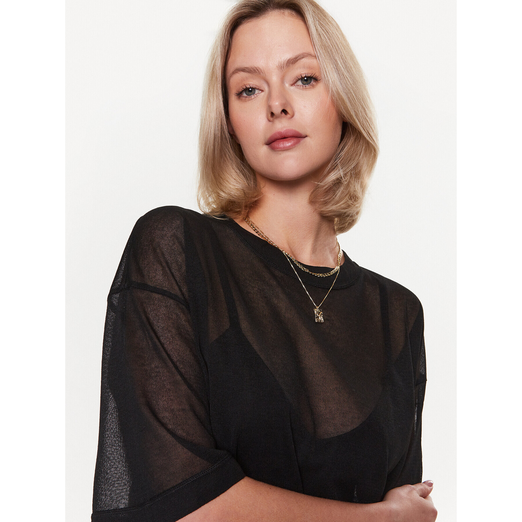 Sisley Пуловер 1034M102Y Черен Regular Fit - Pepit.bg