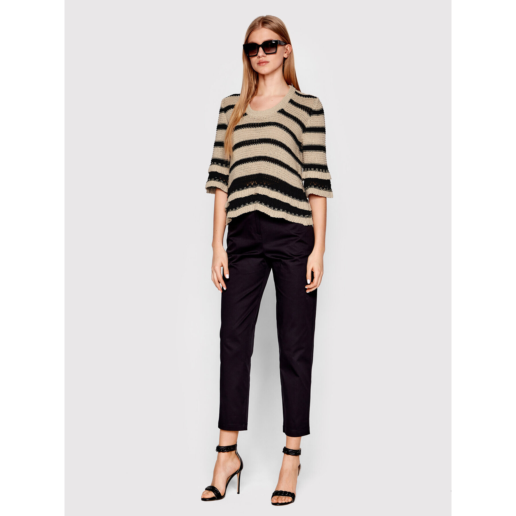 Sisley Пуловер 103AL100B Бежов Regular Fit - Pepit.bg