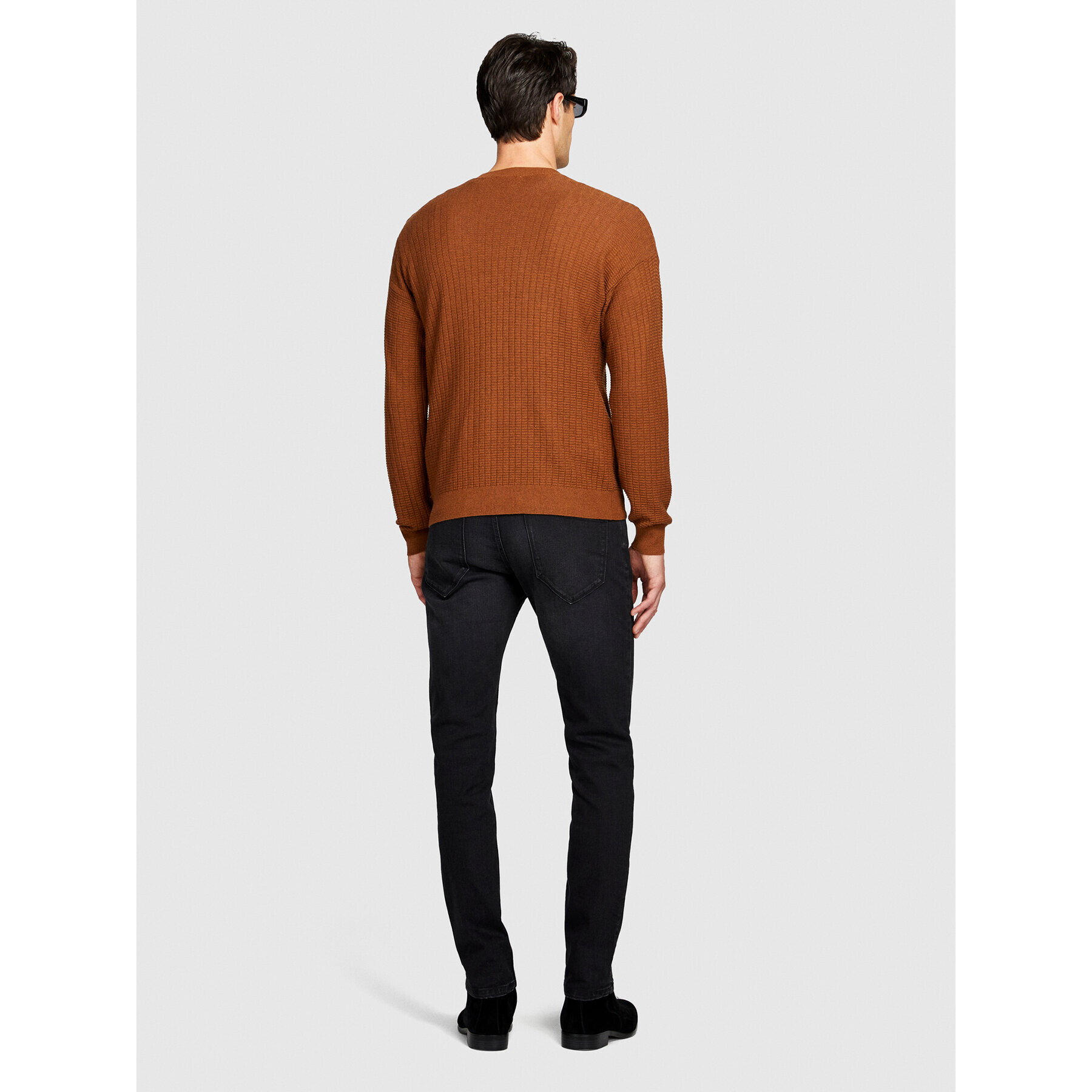 Sisley Пуловер 1041T102A Кафяв Regular Fit - Pepit.bg