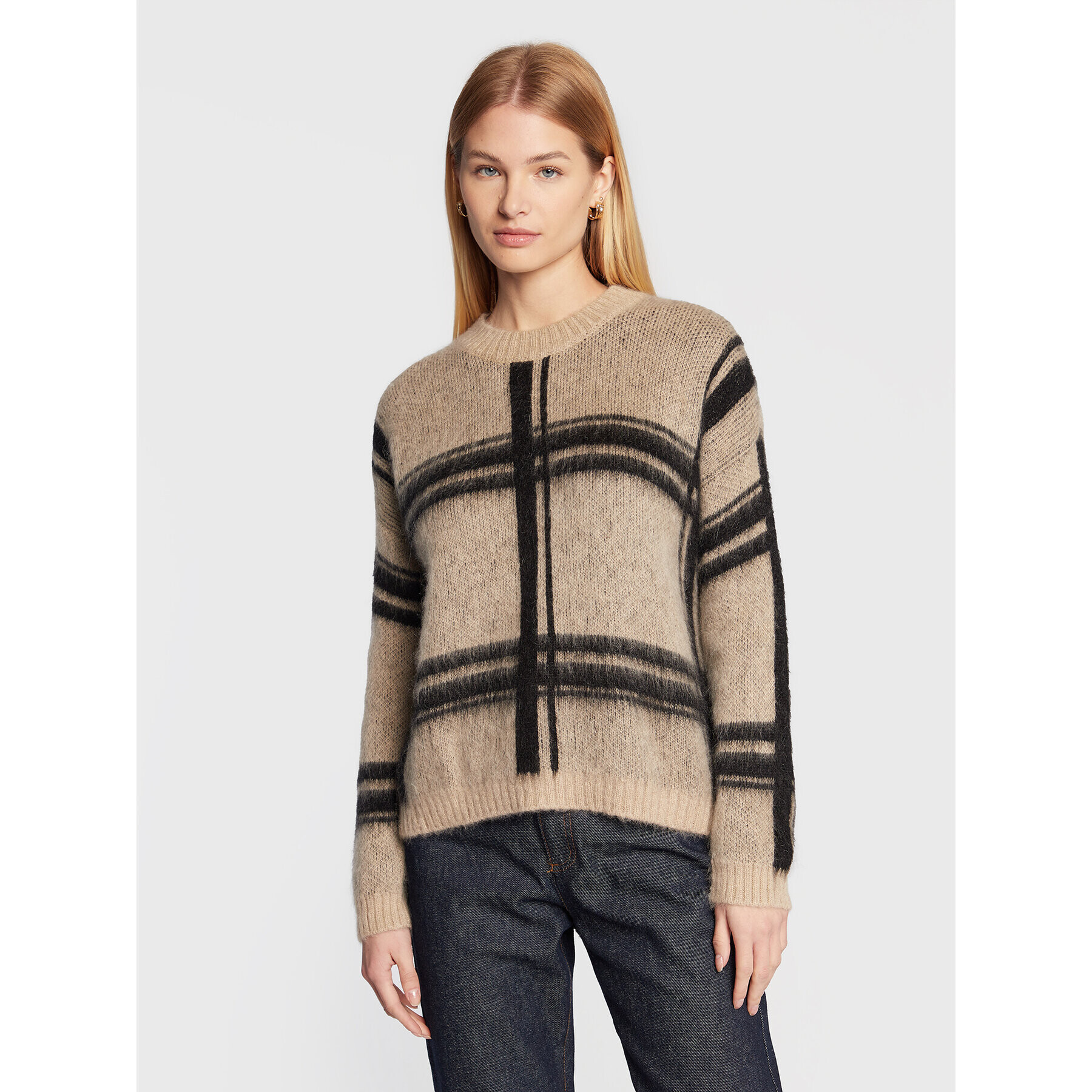 Sisley Пуловер 1042L101Y Бежов Regular Fit - Pepit.bg