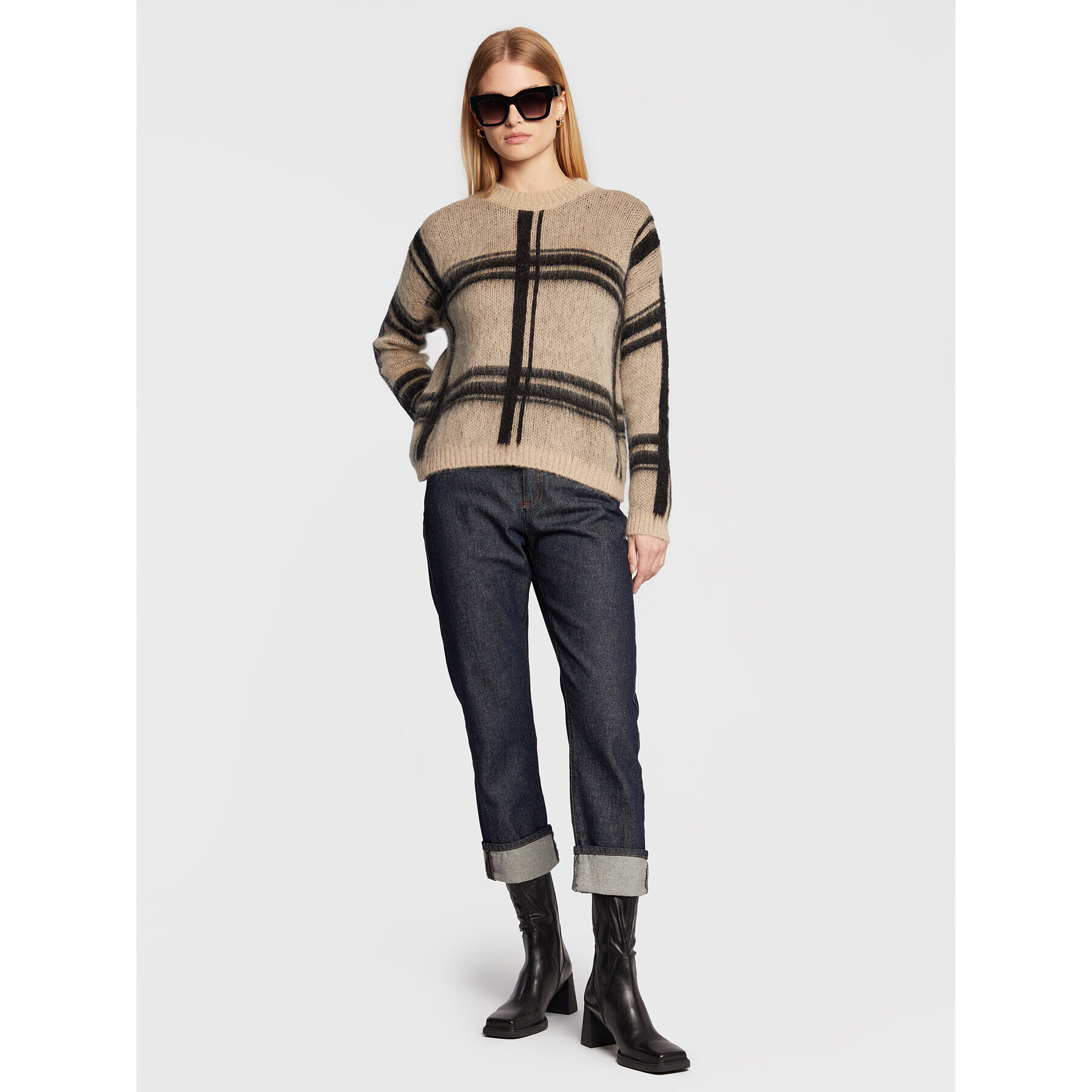 Sisley Пуловер 1042L101Y Бежов Regular Fit - Pepit.bg