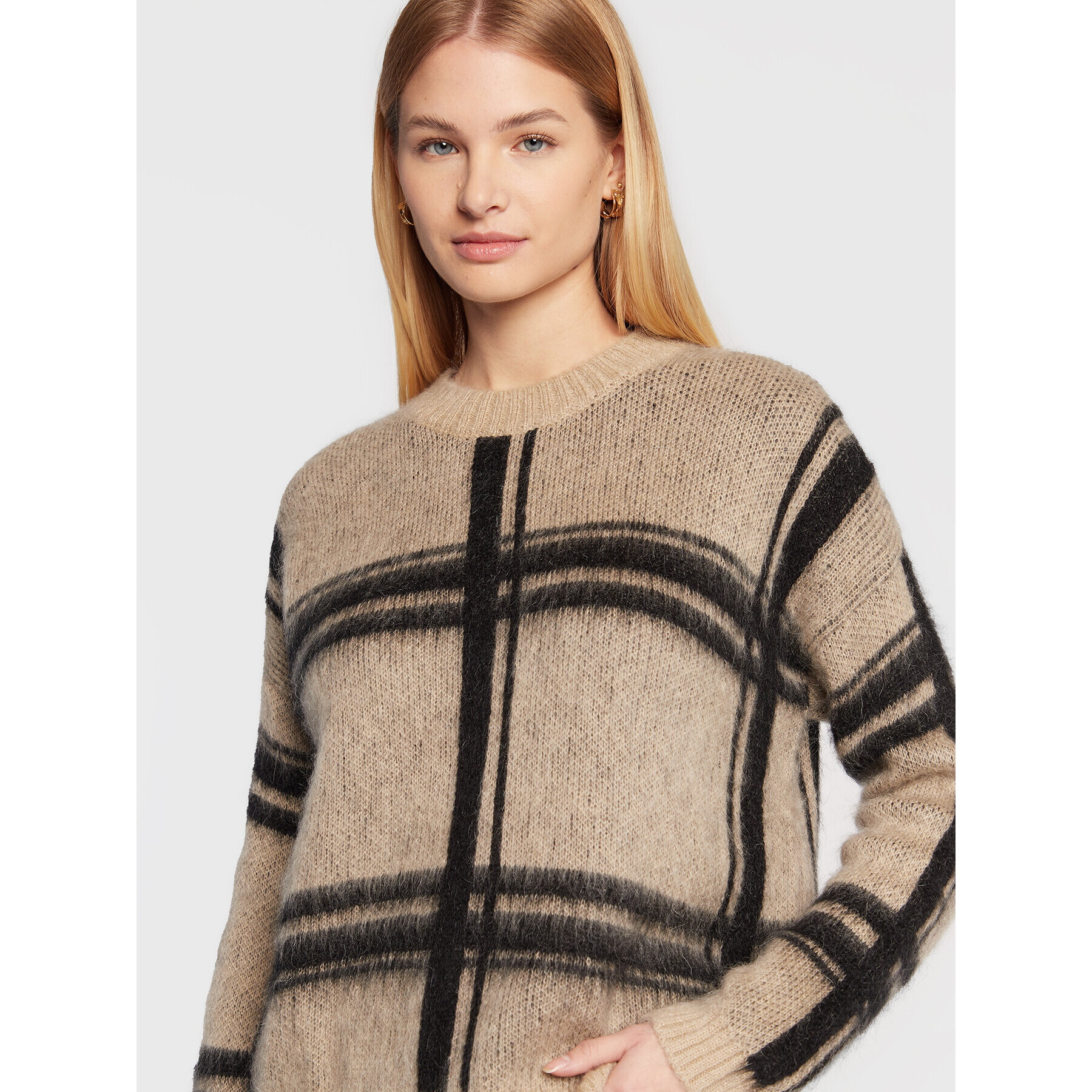 Sisley Пуловер 1042L101Y Бежов Regular Fit - Pepit.bg