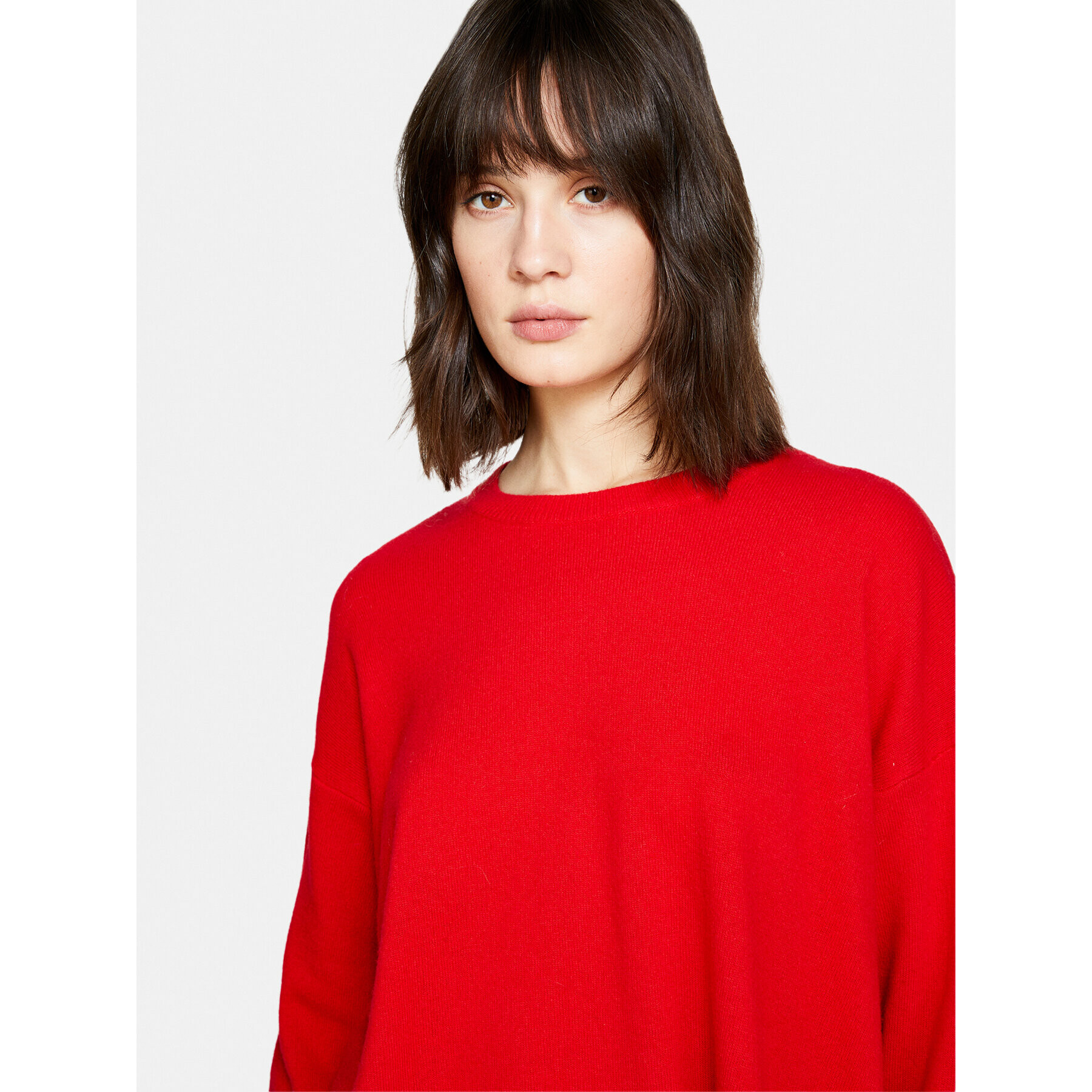 Sisley Пуловер 1044M103K Червен Boxy Fit - Pepit.bg