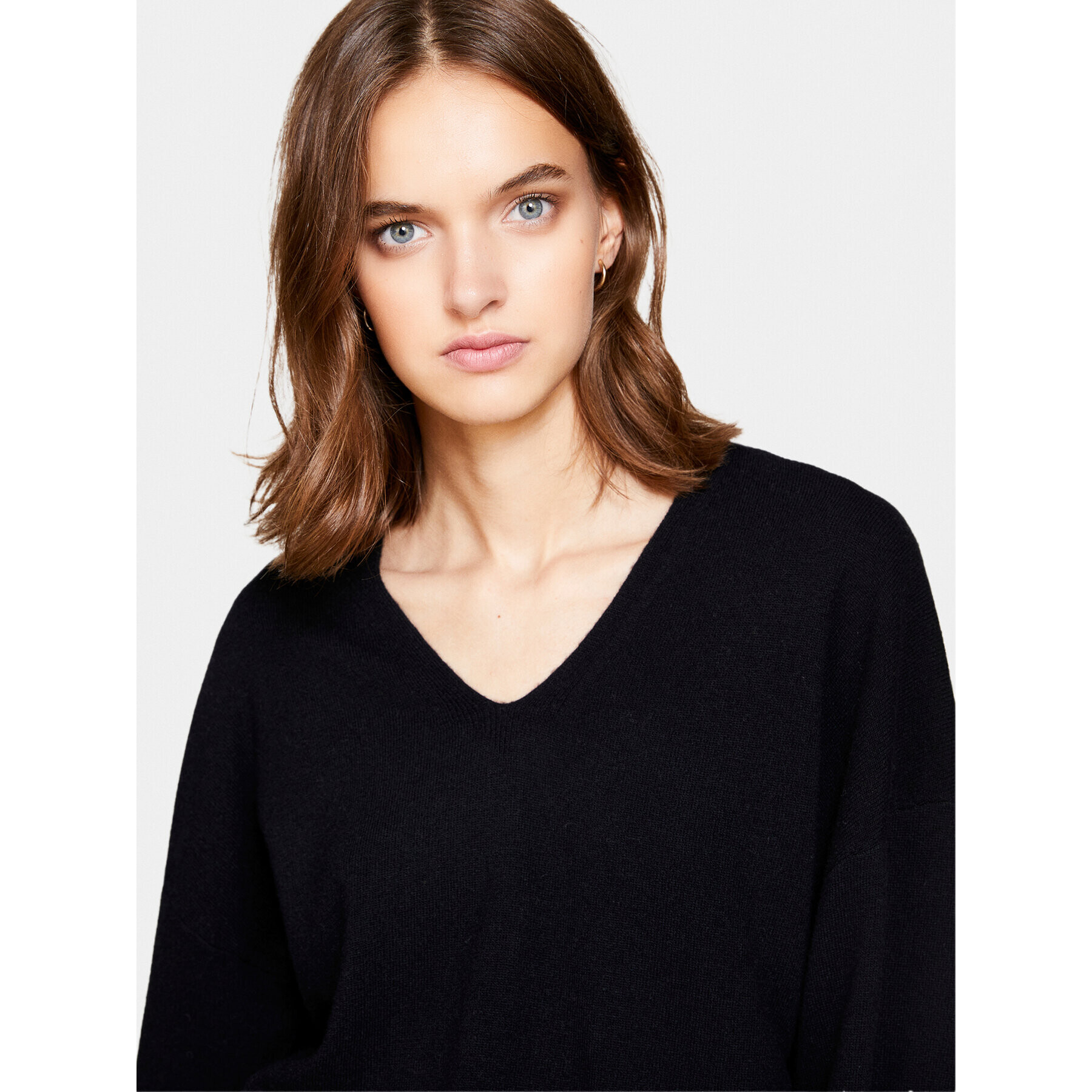 Sisley Пуловер 1044M400T Черен Regular Fit - Pepit.bg