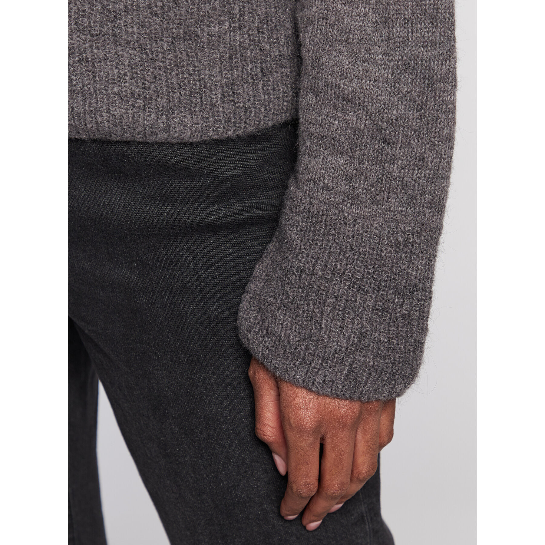 Sisley Пуловер 1068M1029 Сив Boxy Fit - Pepit.bg