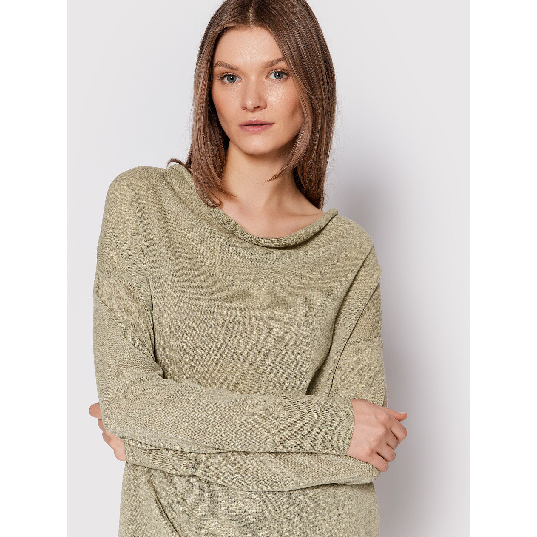 Sisley Пуловер 108NM100Y Сив Regular Fit - Pepit.bg
