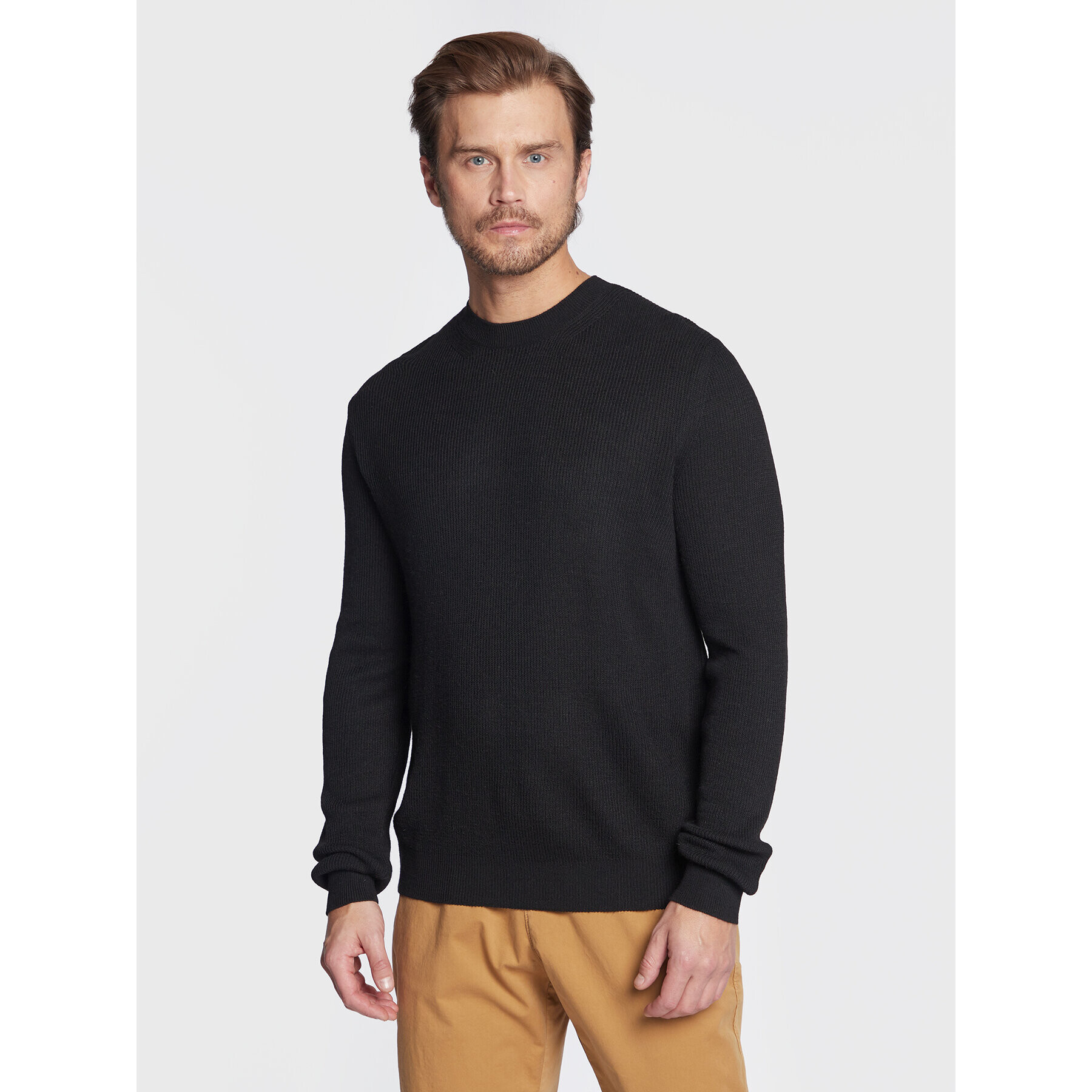 Sisley Пуловер 109KS100X Черен Regular Fit - Pepit.bg