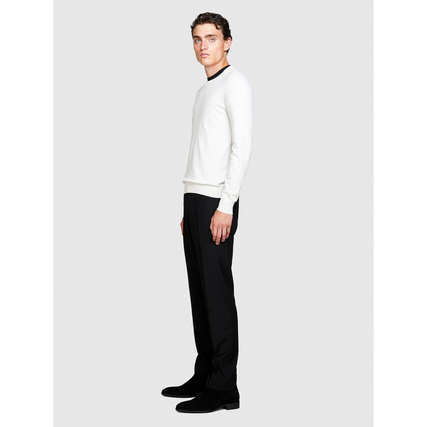 Sisley Пуловер 10F2S1C78 Бежов Slim Fit - Pepit.bg