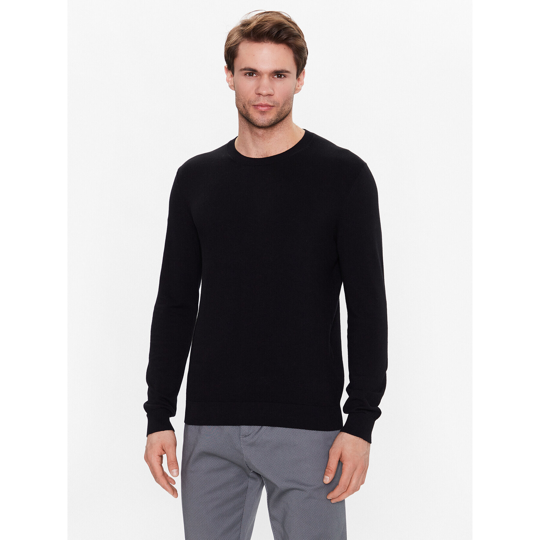 Sisley Пуловер 10F2S1C78 Черен Regular Fit - Pepit.bg