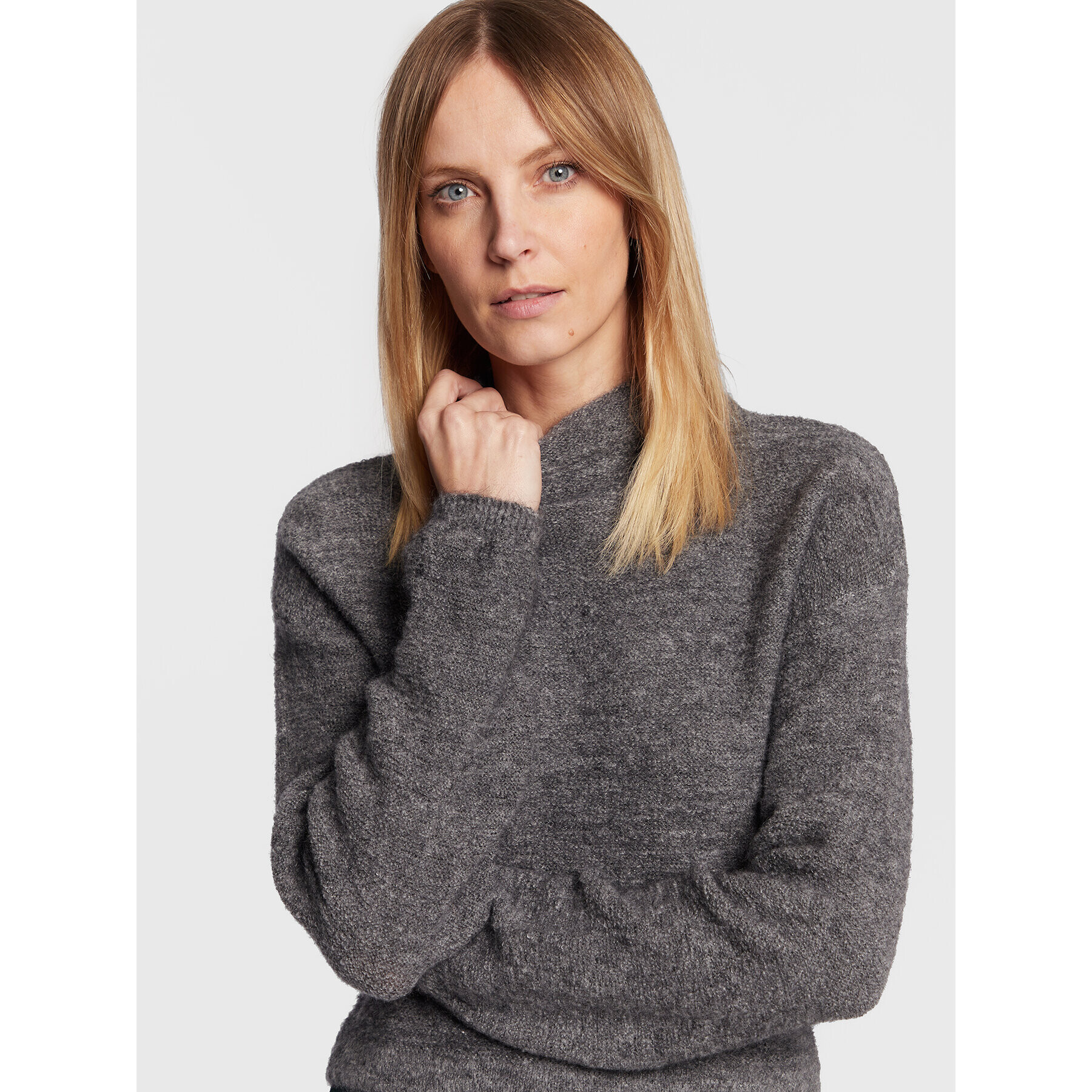 Sisley Пуловер 1142M200M Сив Regular Fit - Pepit.bg