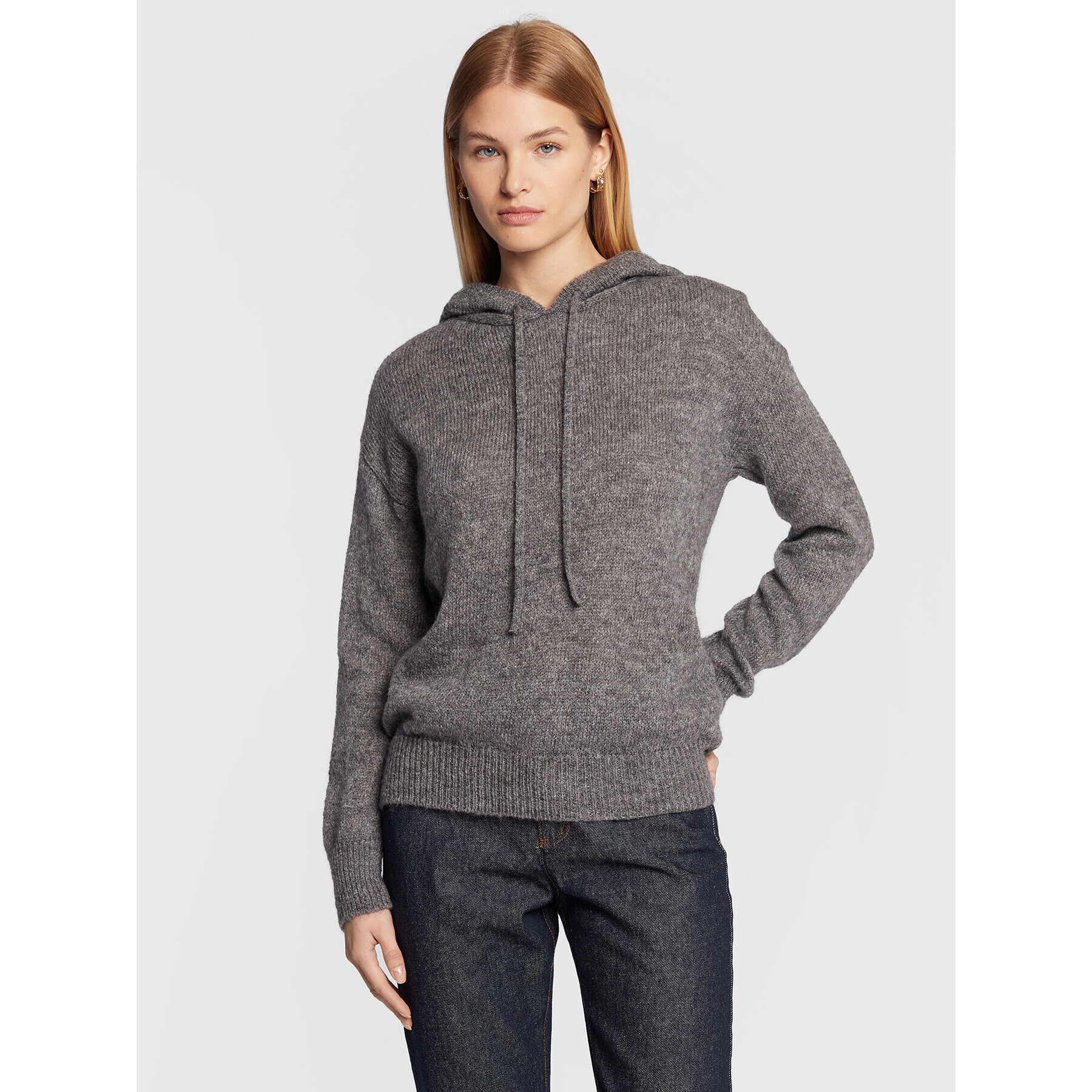 Sisley Пуловер 1242M200O Сив Regular Fit - Pepit.bg