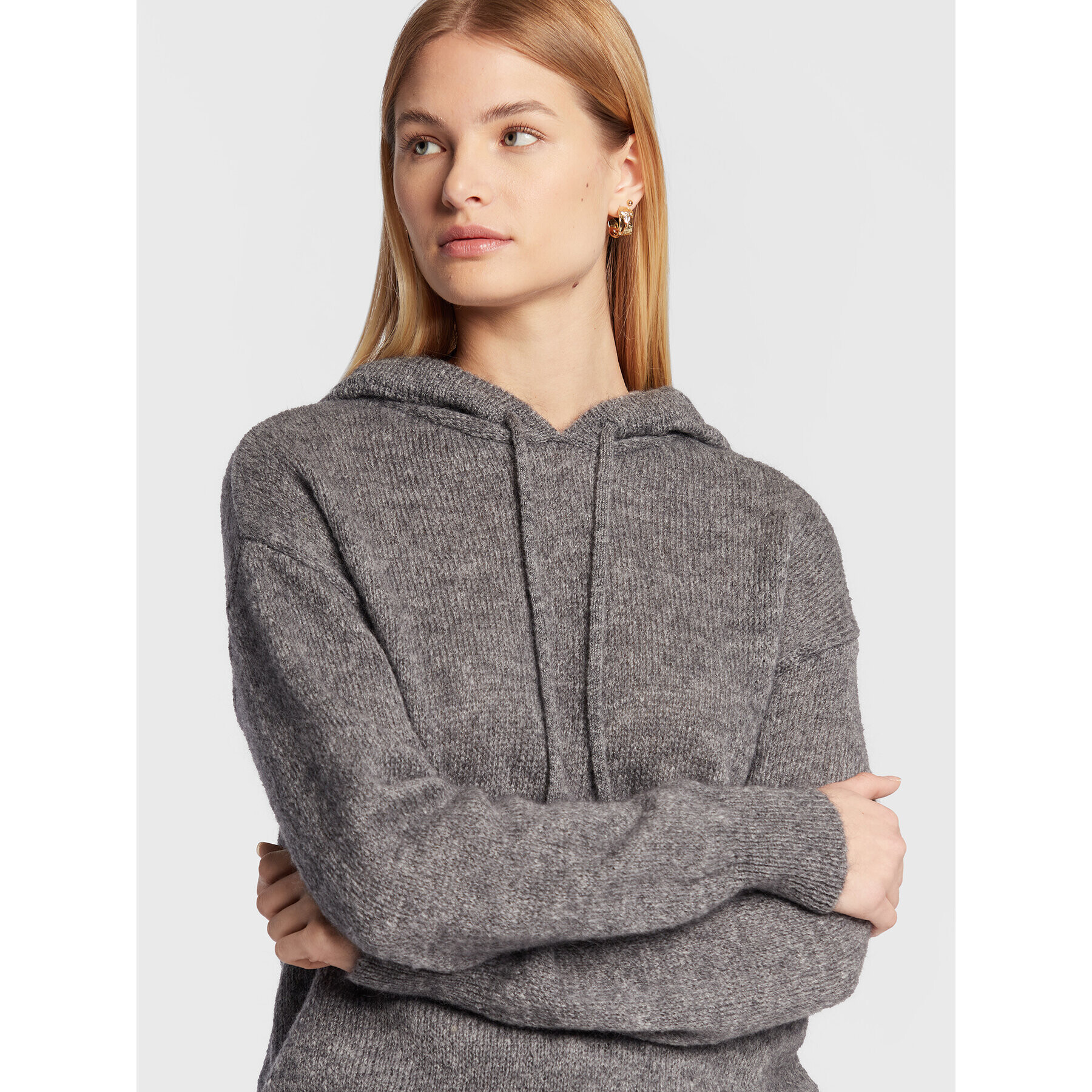 Sisley Пуловер 1242M200O Сив Regular Fit - Pepit.bg
