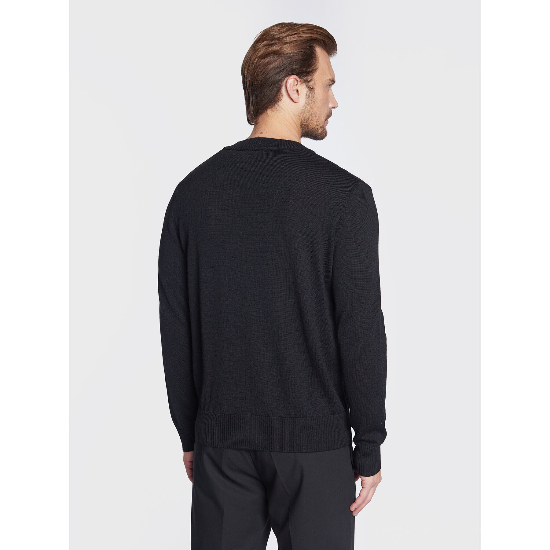 Sisley Пуловер 129MS1014 Черен Regular Fit - Pepit.bg