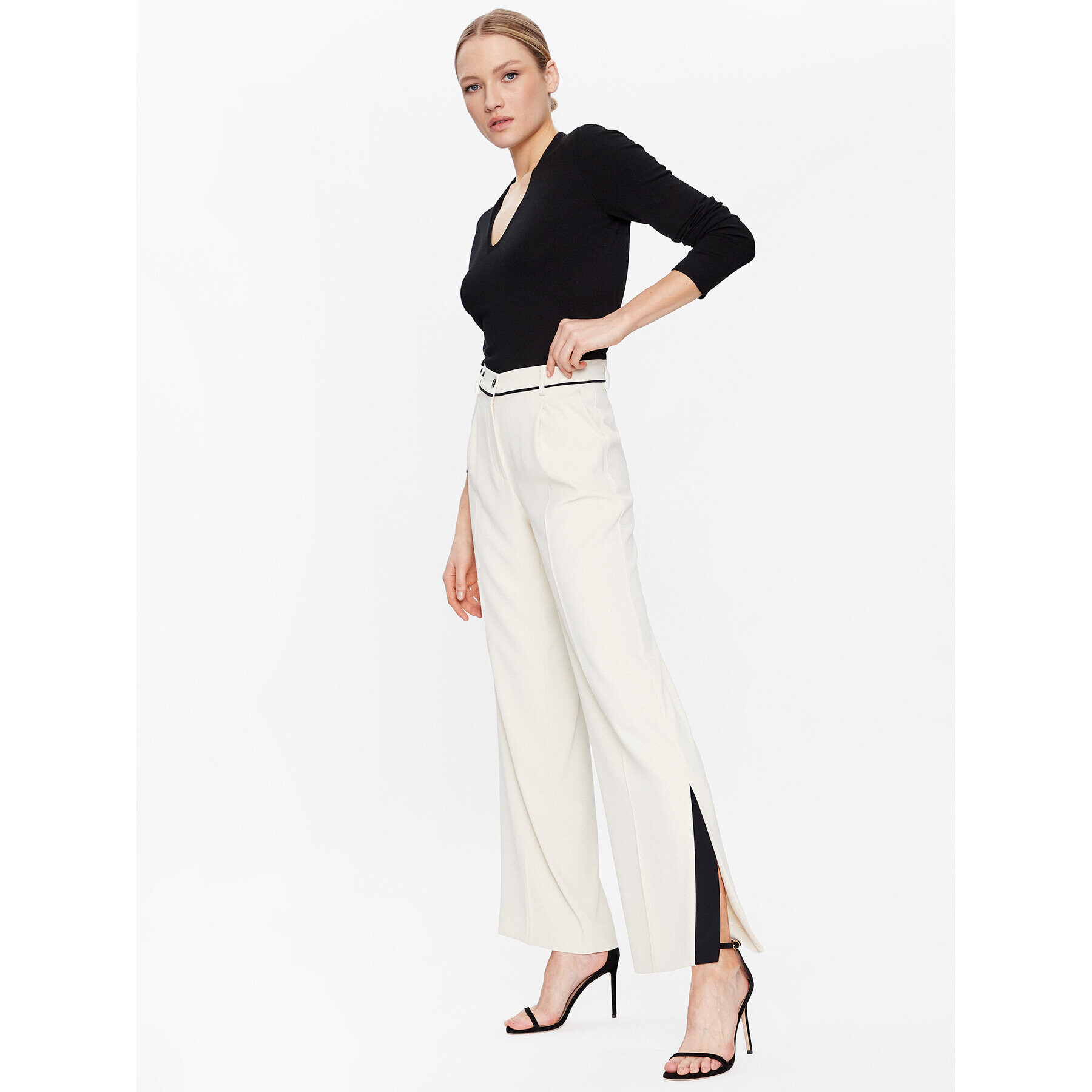 Sisley Пуловер 14ETM400H Черен Regular Fit - Pepit.bg