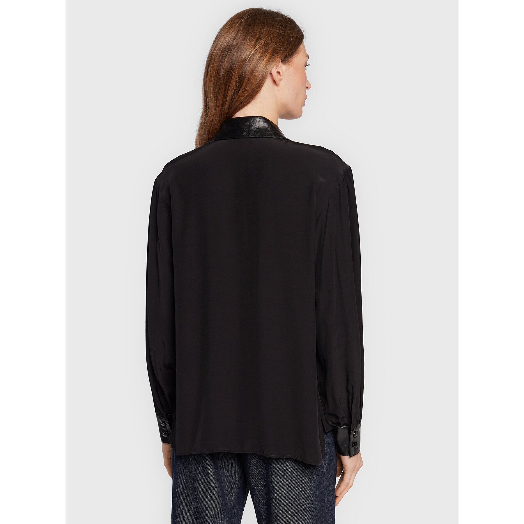 Sisley Риза 56ICLQ02L Черен Regular Fit - Pepit.bg