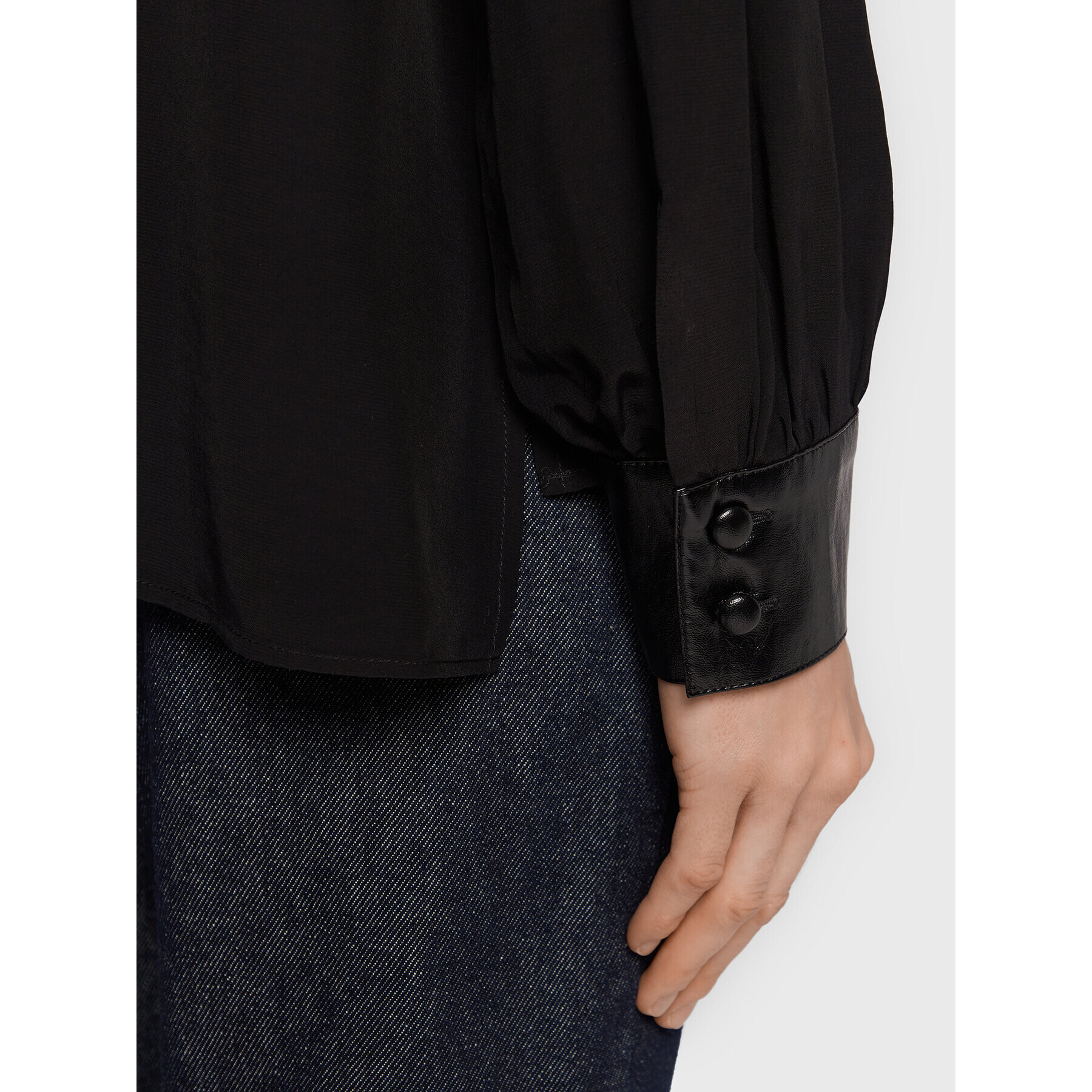 Sisley Риза 56ICLQ02L Черен Regular Fit - Pepit.bg