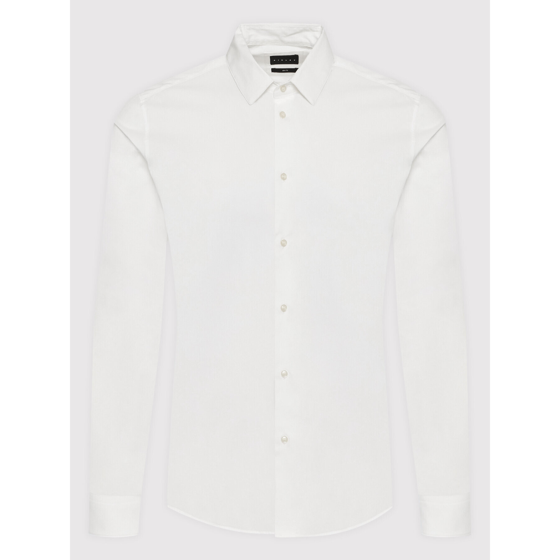 Sisley Риза 5CNX5QL19 Бял Slim Fit - Pepit.bg