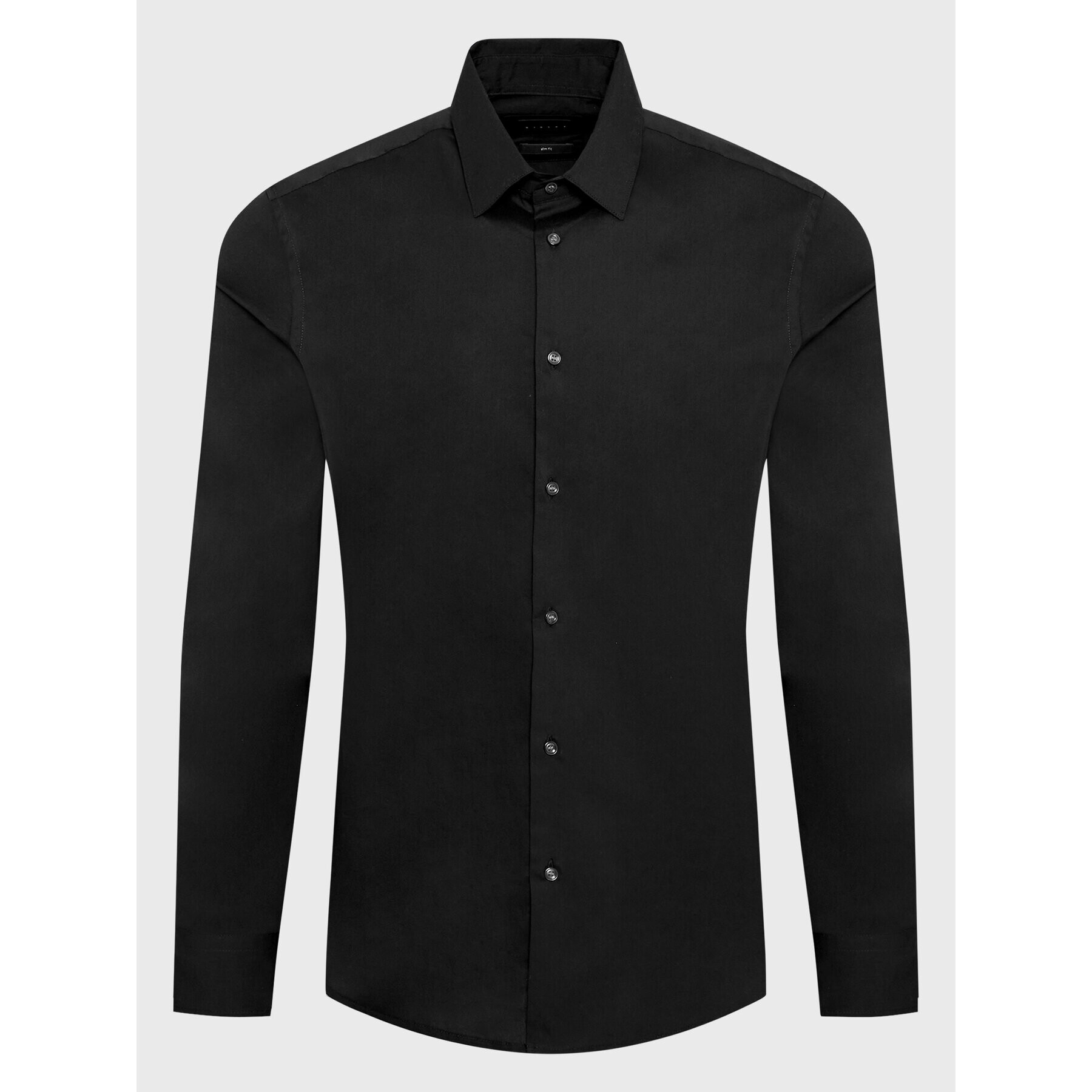 Sisley Риза 5CNX5QL19 Черен Slim Fit - Pepit.bg