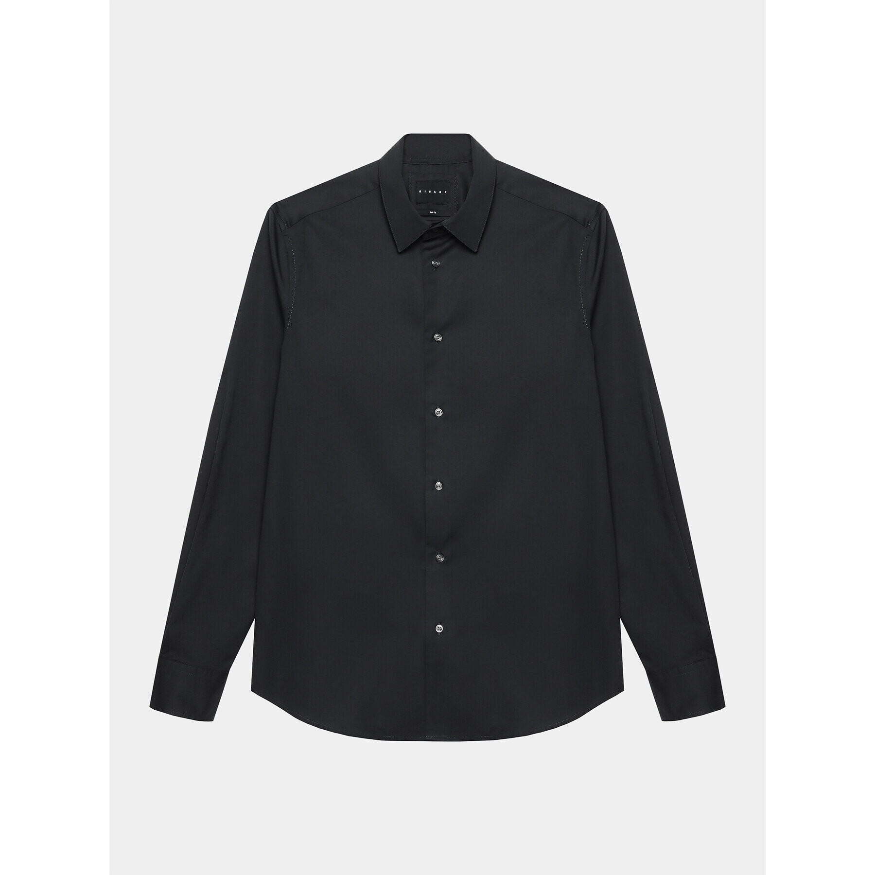 Sisley Риза 5CNX5QL19 Сив Slim Fit - Pepit.bg
