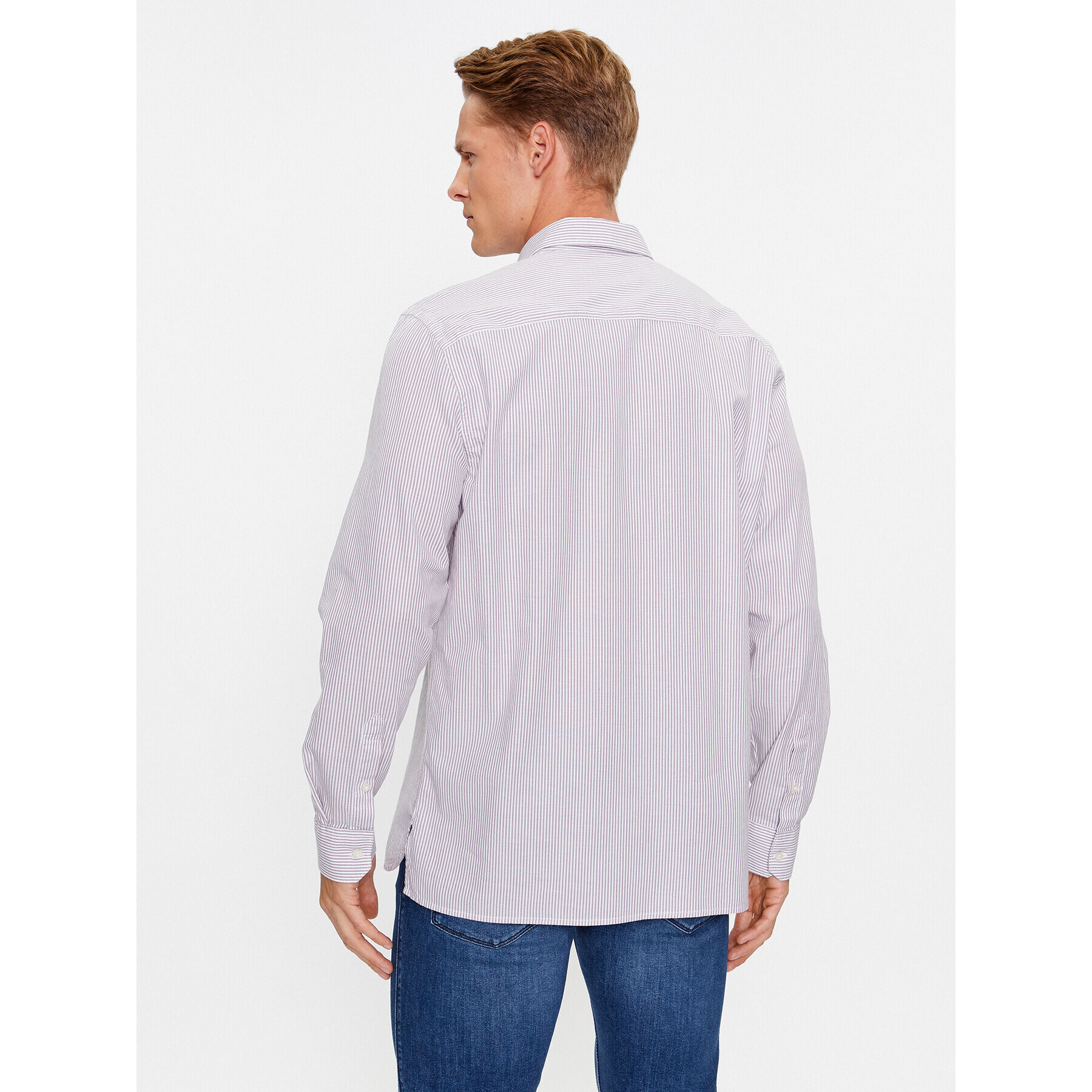 Sisley Риза 5FDMSQ02M Сив Regular Fit - Pepit.bg