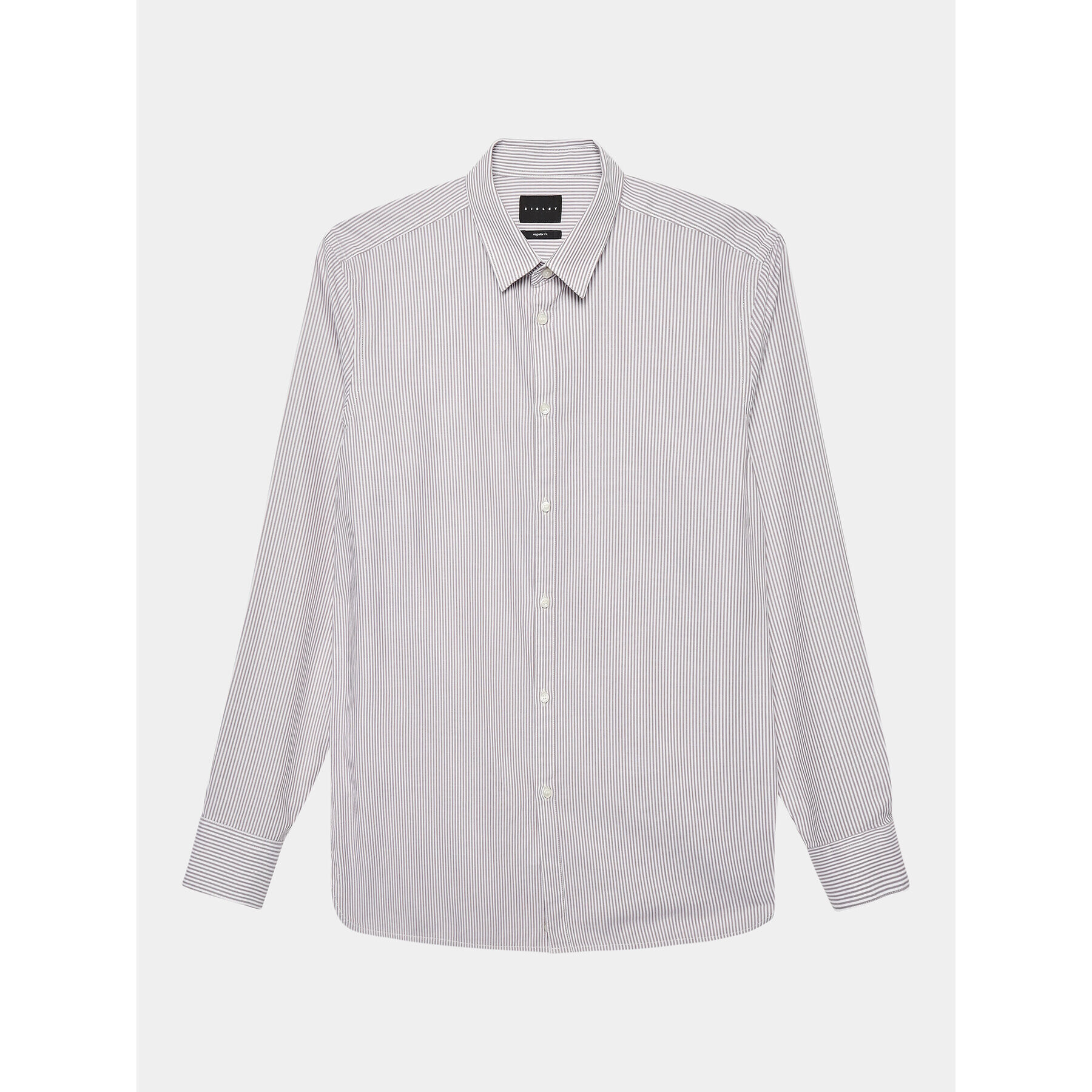 Sisley Риза 5FDMSQ02M Сив Regular Fit - Pepit.bg