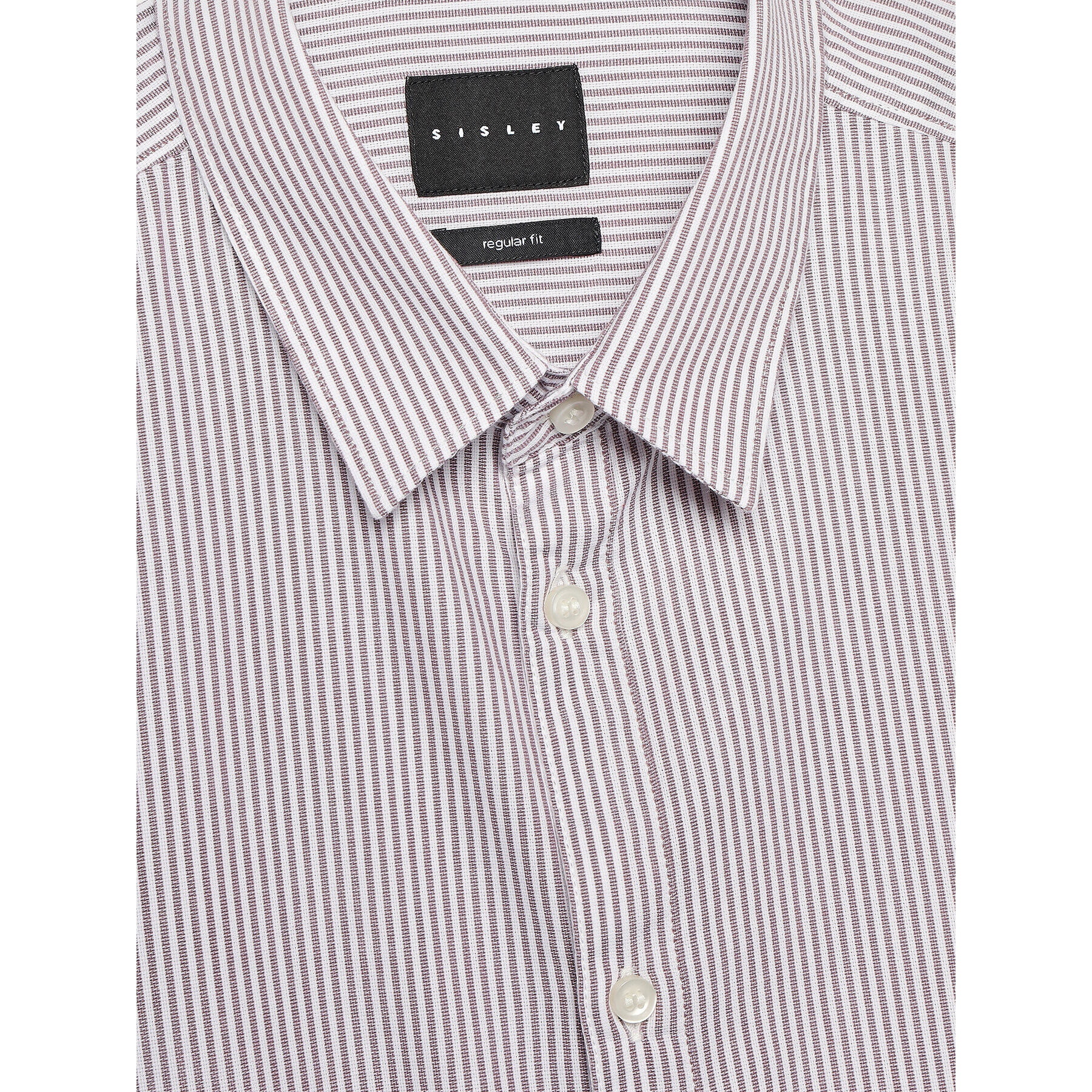 Sisley Риза 5FDMSQ02M Сив Regular Fit - Pepit.bg