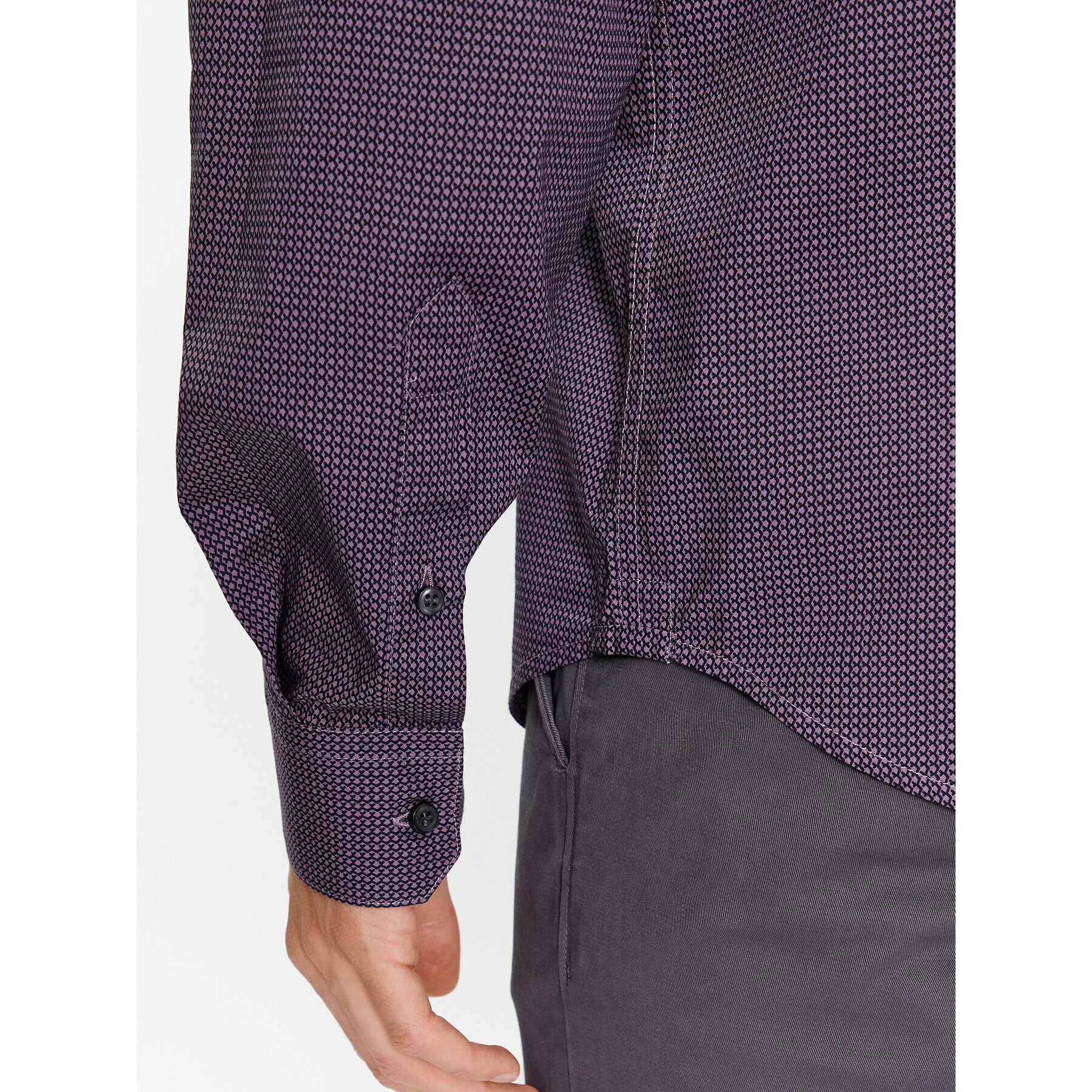 Sisley Риза 5PFRSQ02D Виолетов Regular Fit - Pepit.bg
